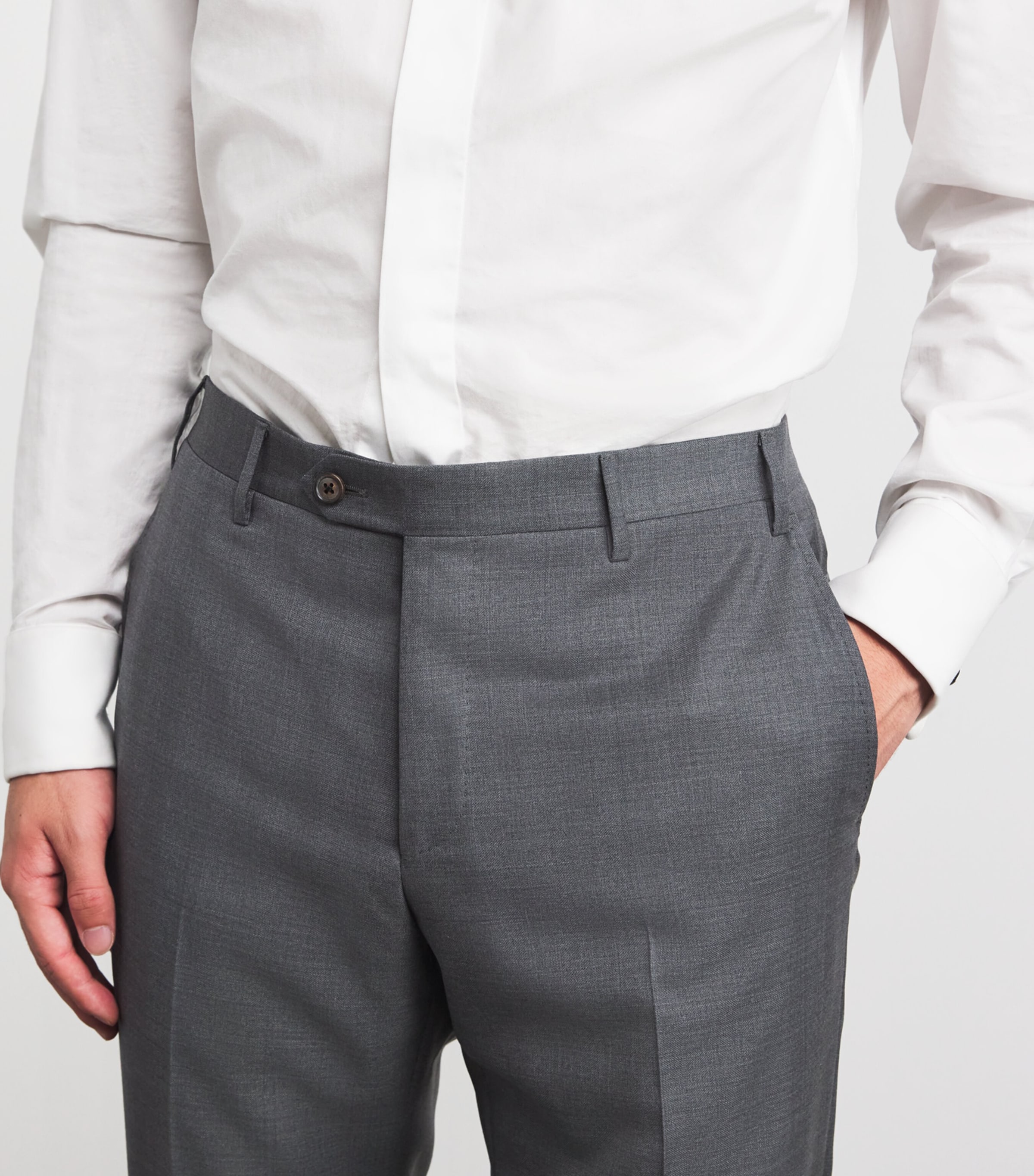 Virgin Wool Academy 2-Piece Suit 016 GREY MELANGE Image 8