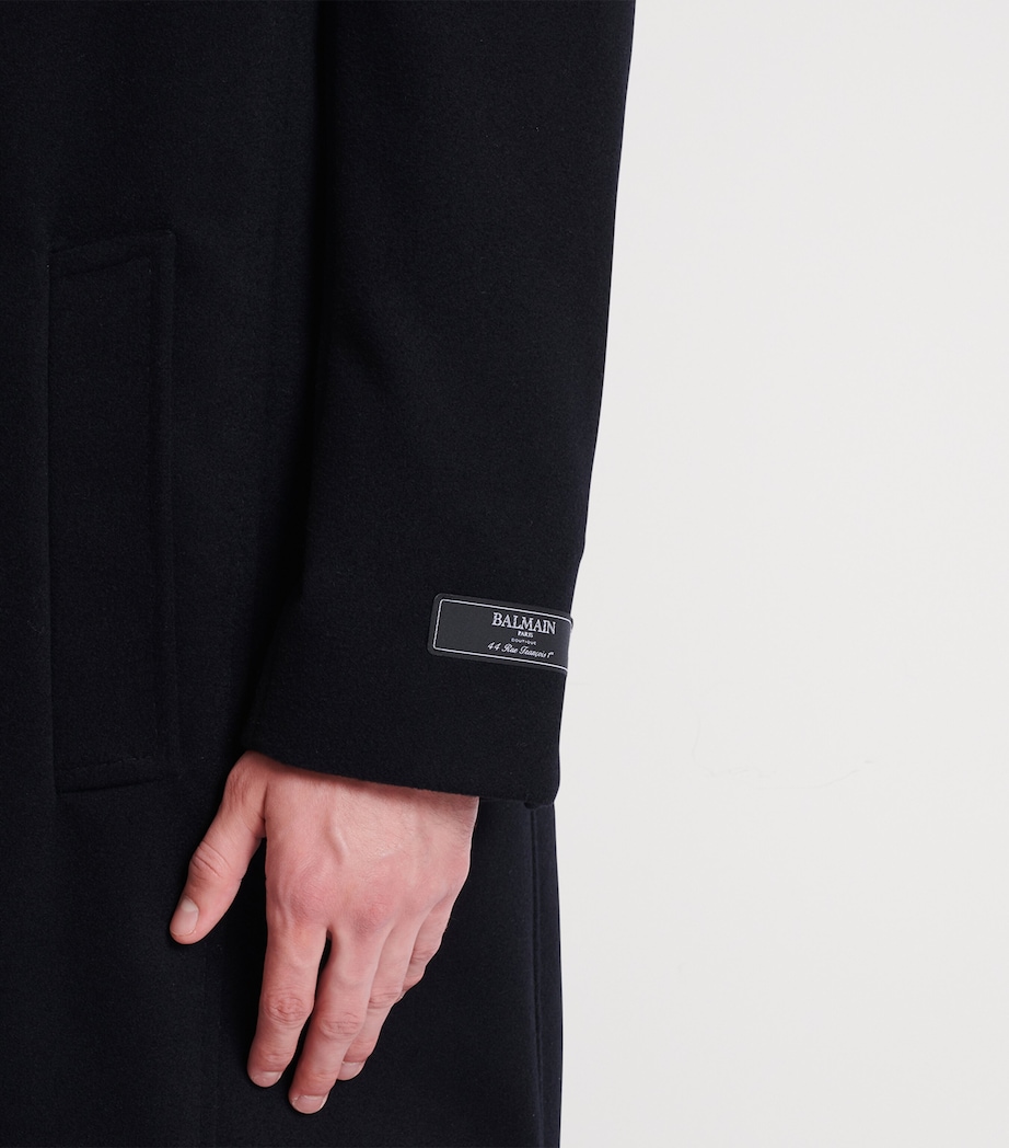 Wool-Cashmere Overcoat 0PA NOIR Image 8