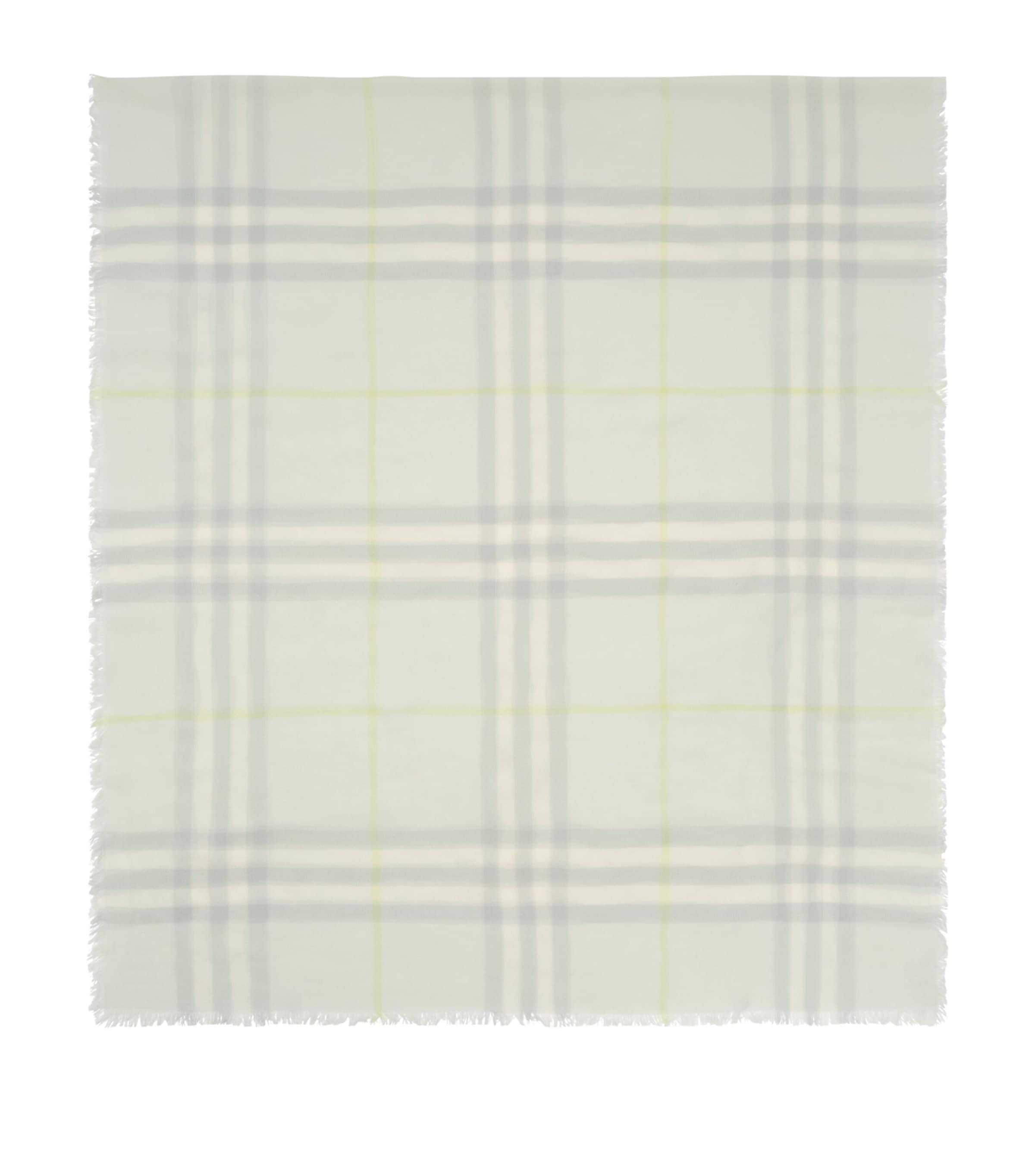 Burberry Wool Check Scarf Mint Image 1