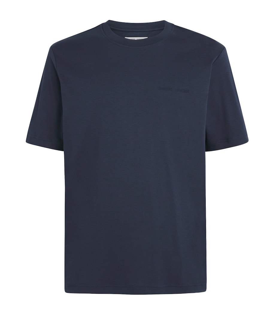 Samsøe Samsøe Mens Sajesper Logo T-Shirt Salute Image 1