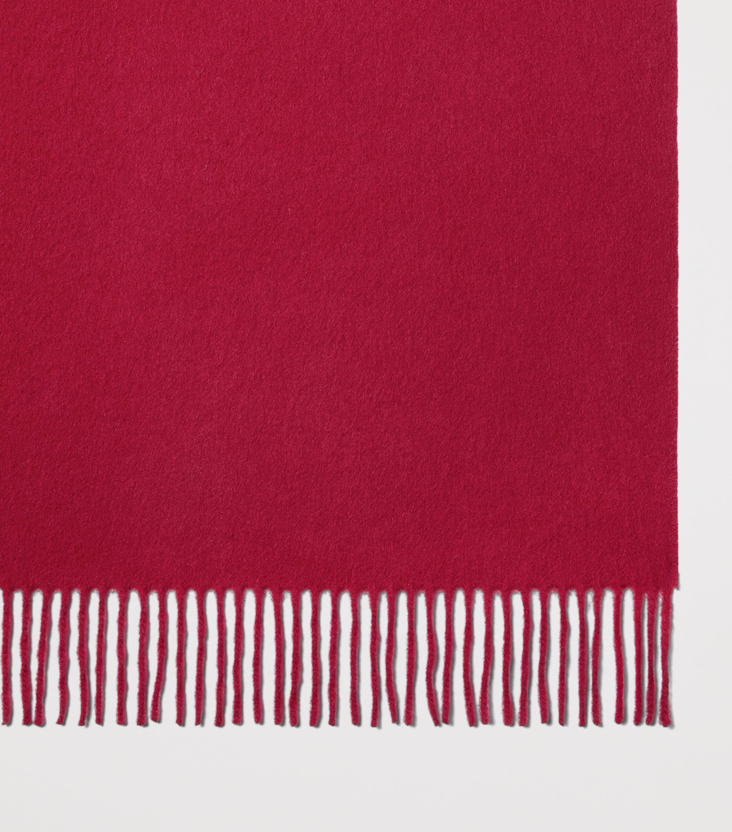 Mulberry Merino Wool Scarf Apple Red Image 2