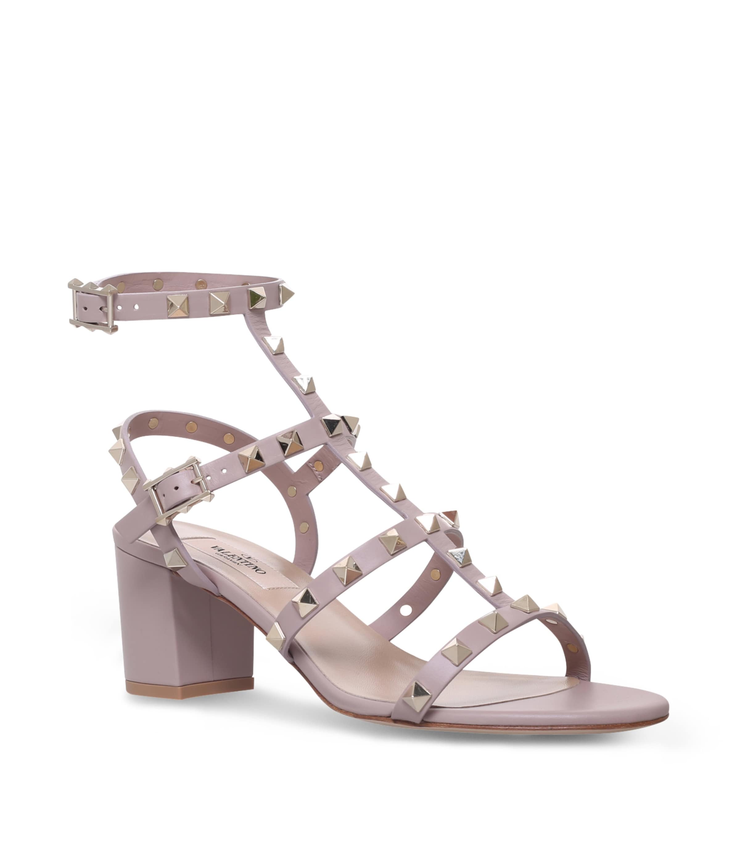 Valentino Garavani Leather Rockstud Sandals 60 Image 4