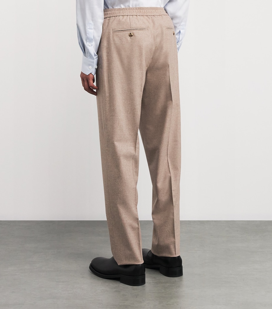 Wool-Silk-Cashmere Pleated Trousers SCONE Image 4