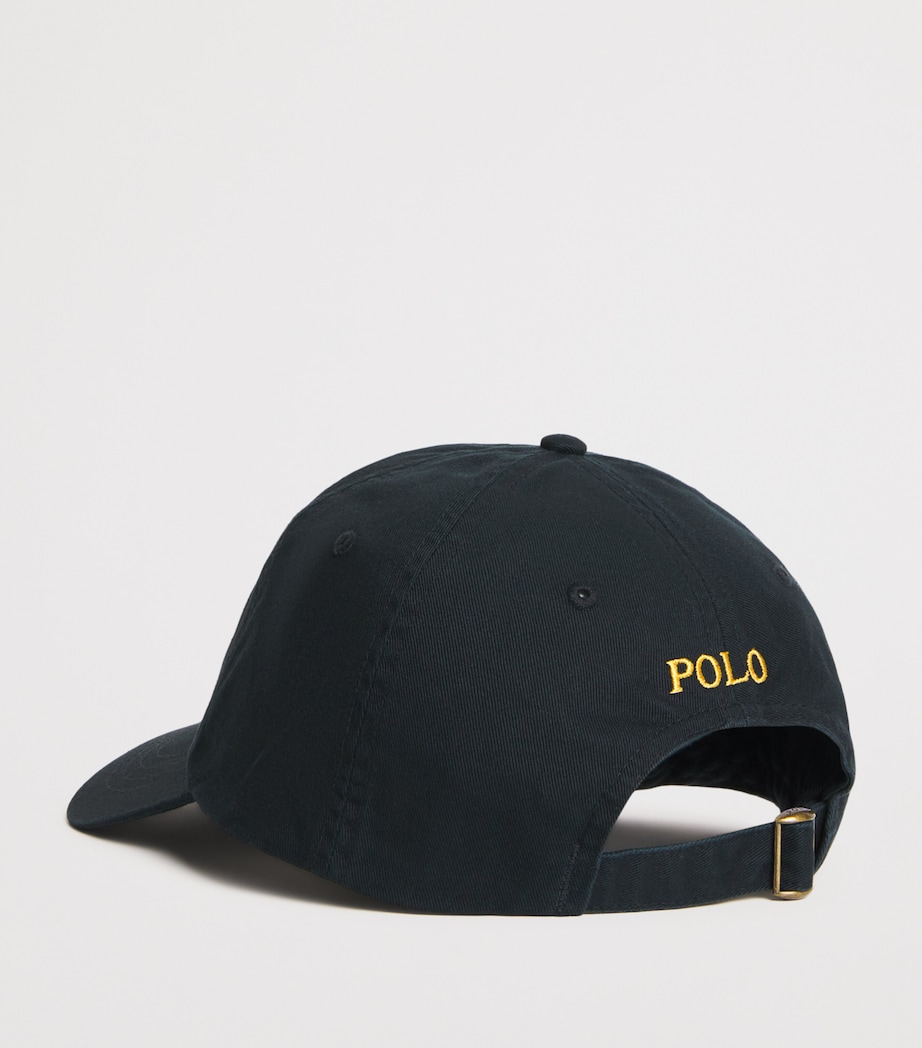 Cotton Polo Pony Baseball Cap POLO BLACK Image 2