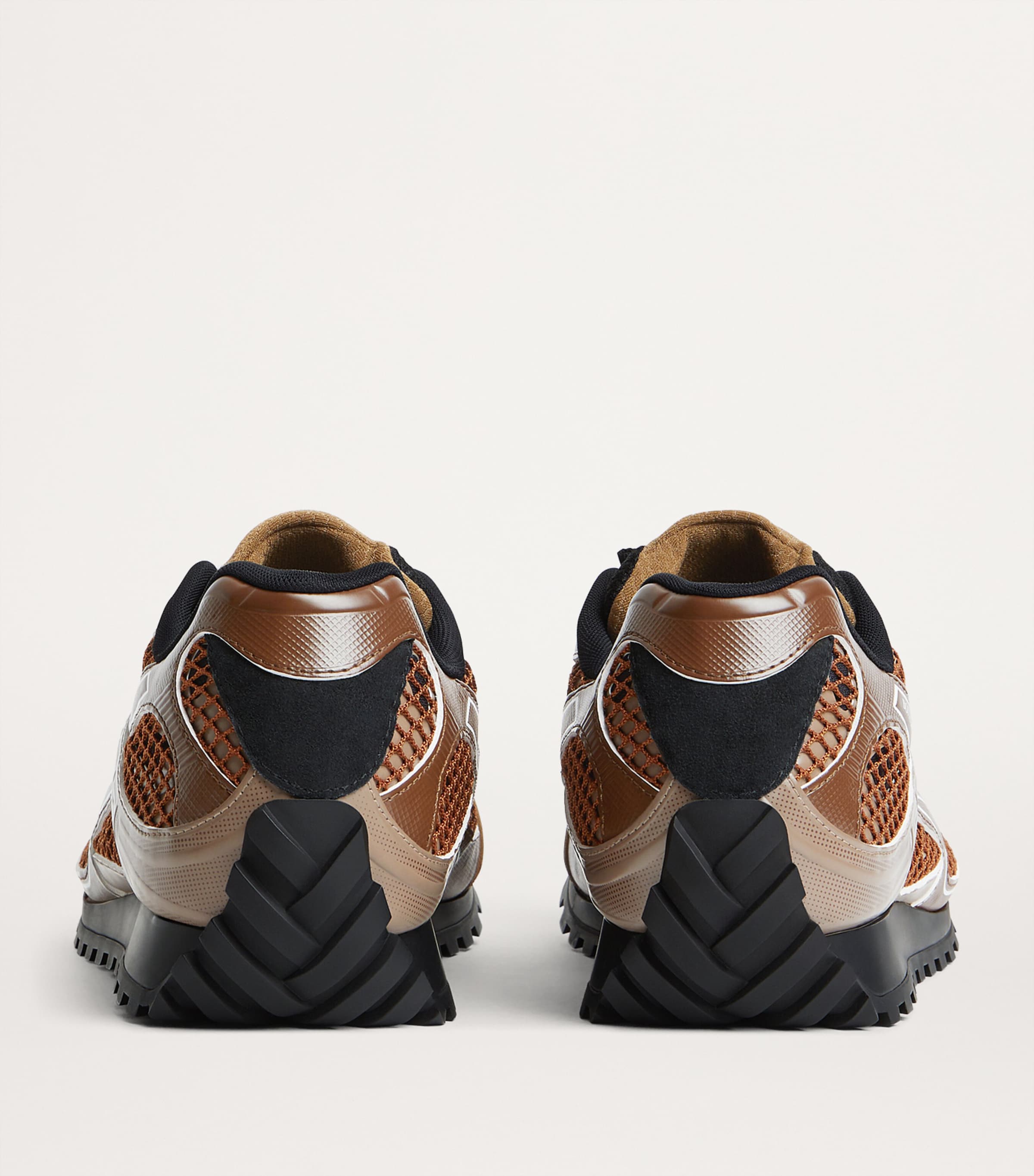 スニーカー [BOTTEGA VENETA] Orbit low-top sneakers in technical fabric Bottega Veneta Orbit Technical Fishnet Low-Top Sneakers