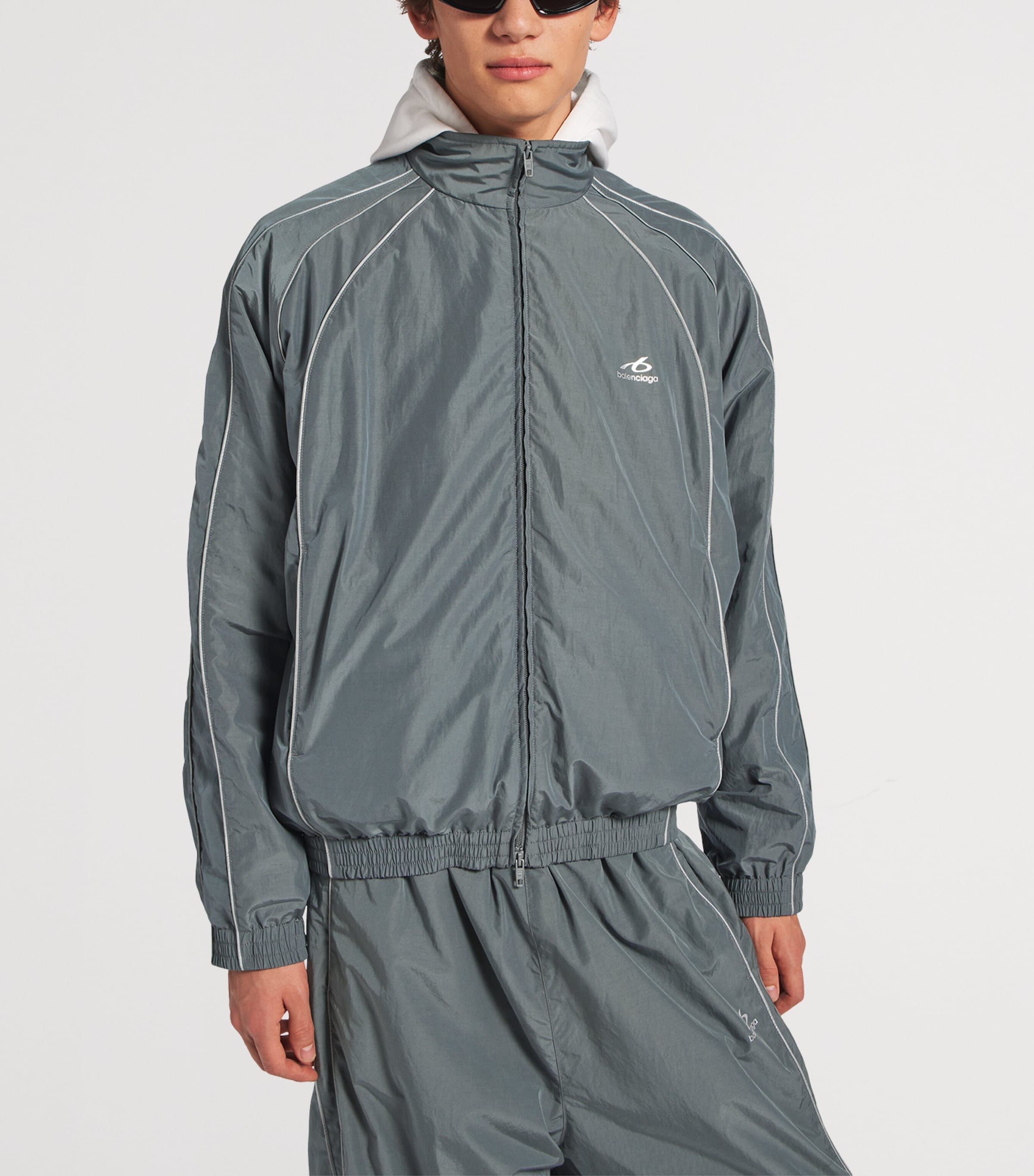 Balenciaga Grey Technical Zip-Up Jacket | Harrods US