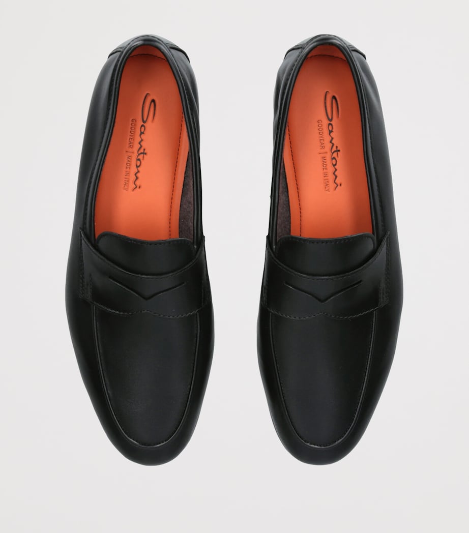 Leather Carlo Loafers BLACK Image 4