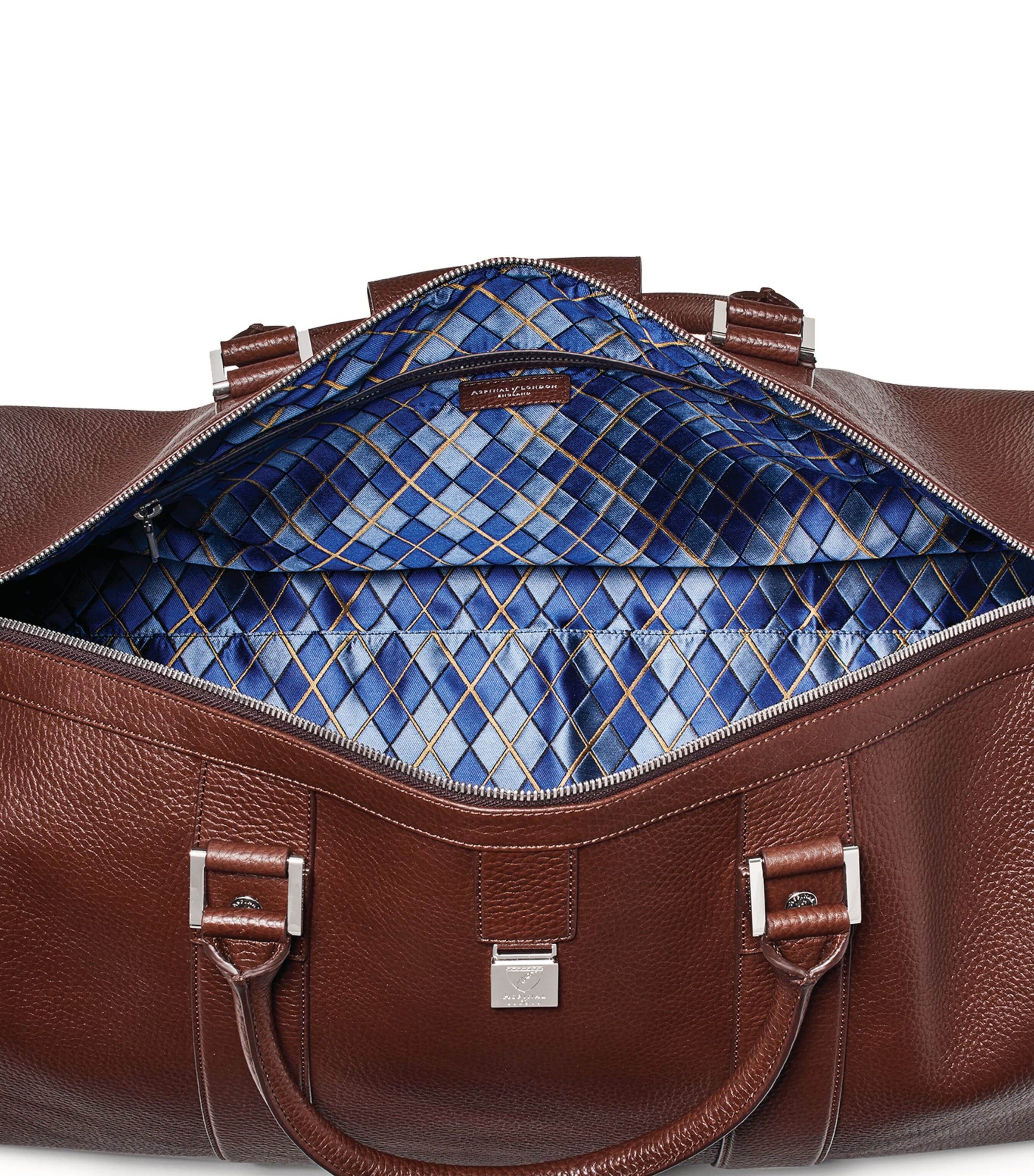 Leather Boston Holdall TOBACCO Image 4