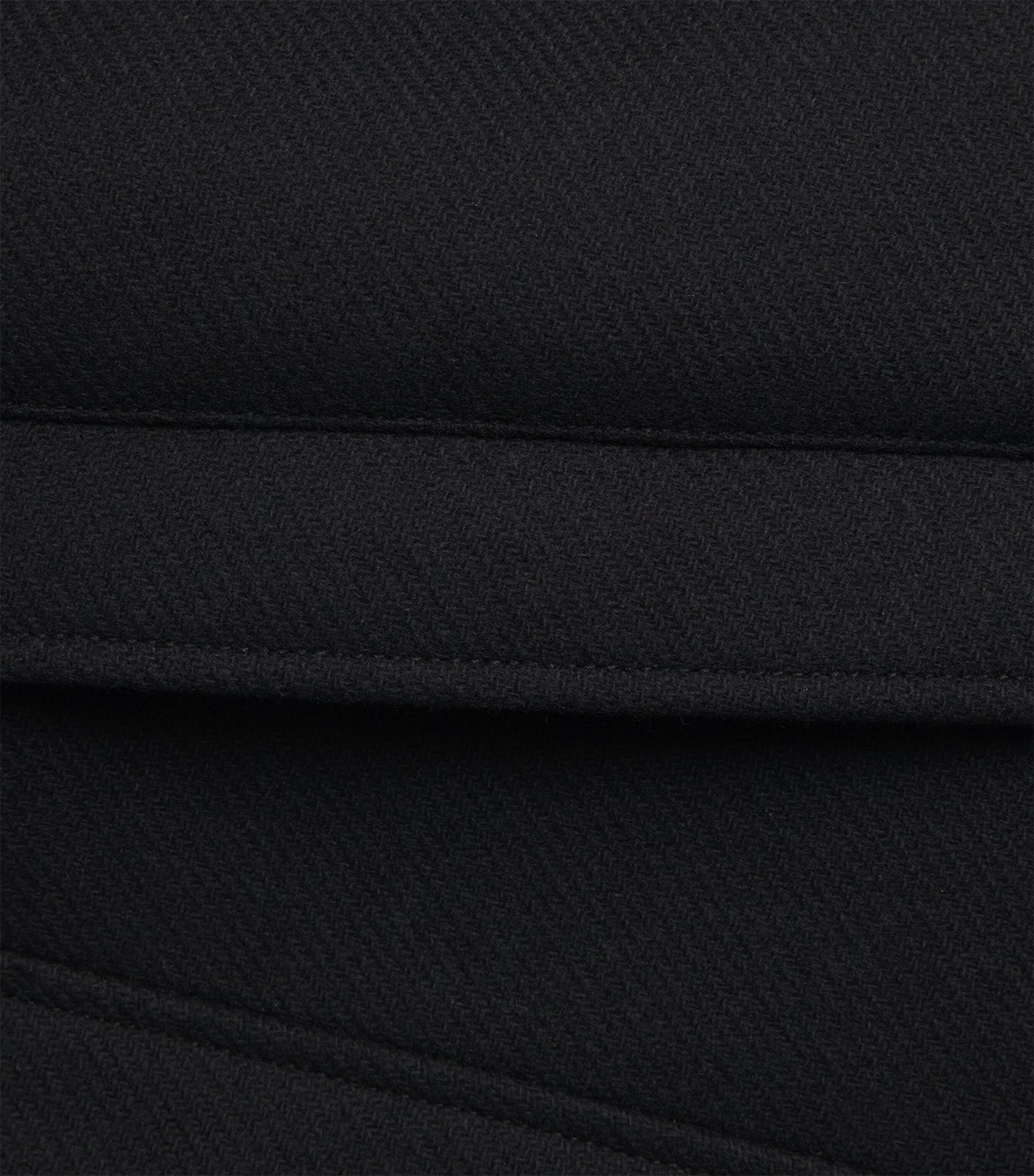 Herno Mens Virgin Wool-Blend Car Coat Nero Image 6