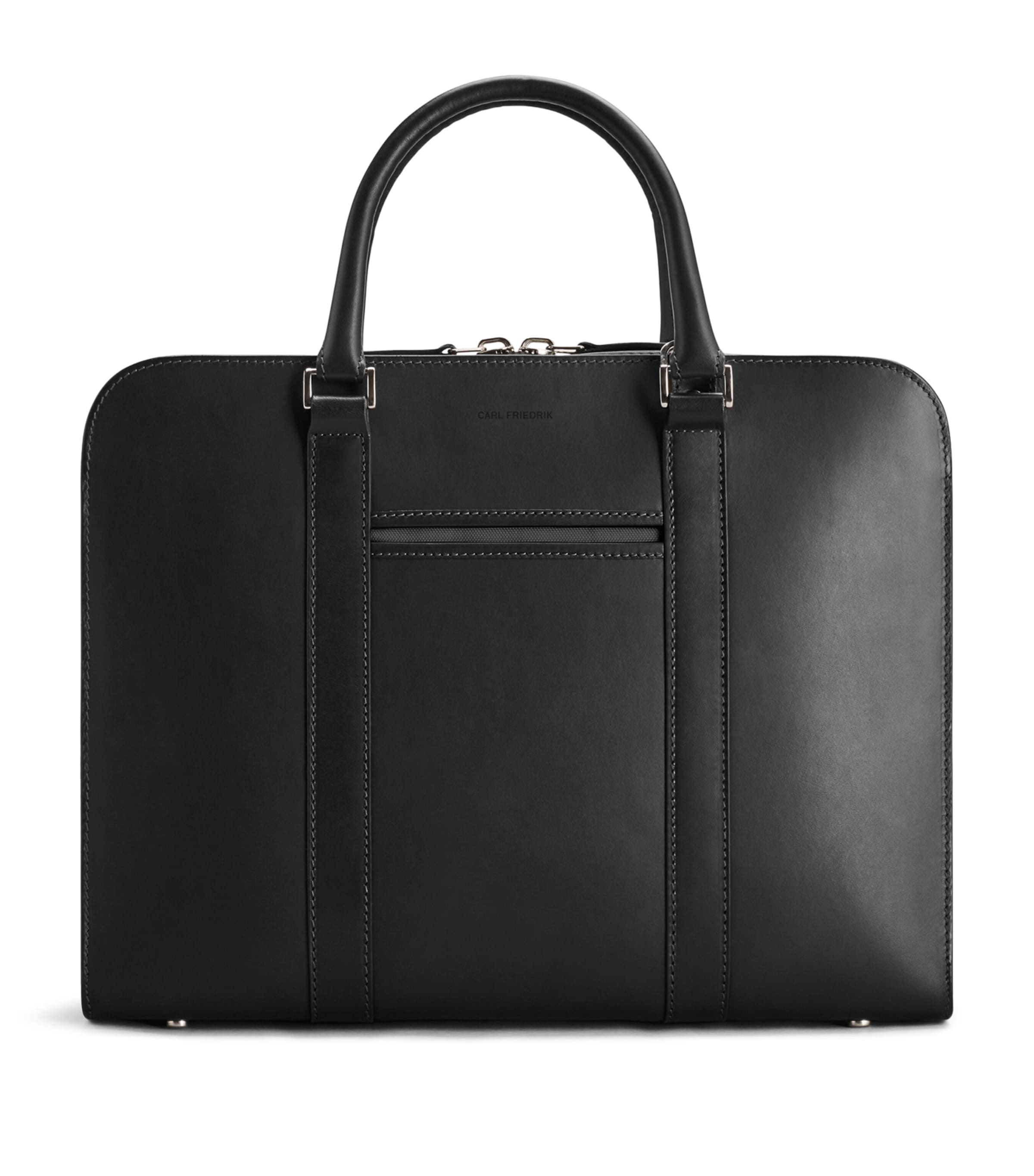 Leather Palissy Briefcase BLACK/GREY Image 1