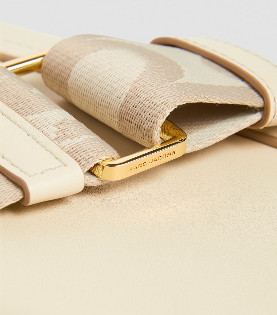 The Marc Jacobs Small Leather J Marc Saddle Bag 123 CLOUD WHITE Image 6