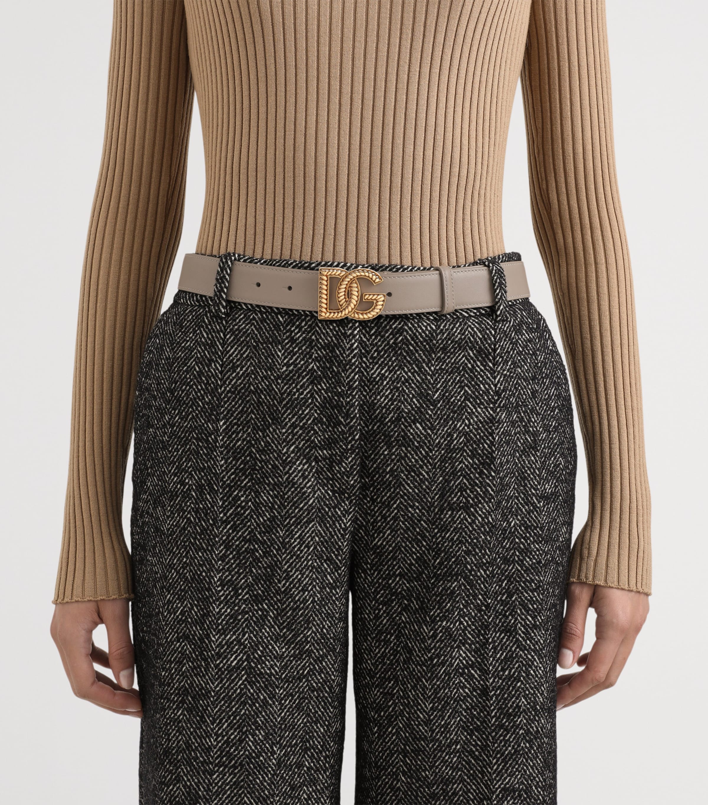 Leather Logo Belt 8I399-TALPA Image 2