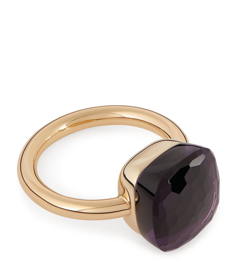 Mixed Gold and Amethyst Nudo Classic Ring 000OI Image 1