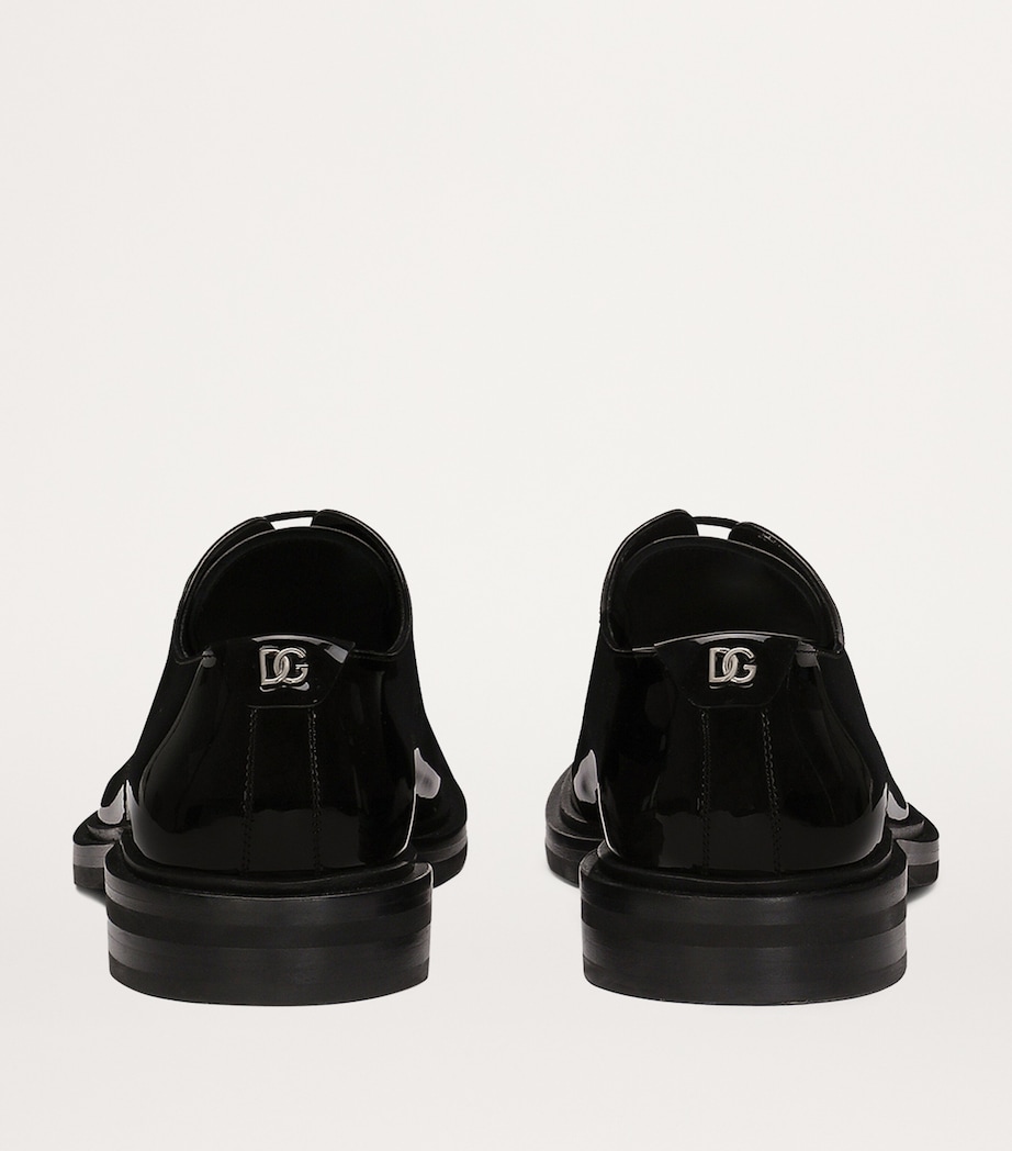 Patent Leather Derby Shoes 80999-BLACK Image 5