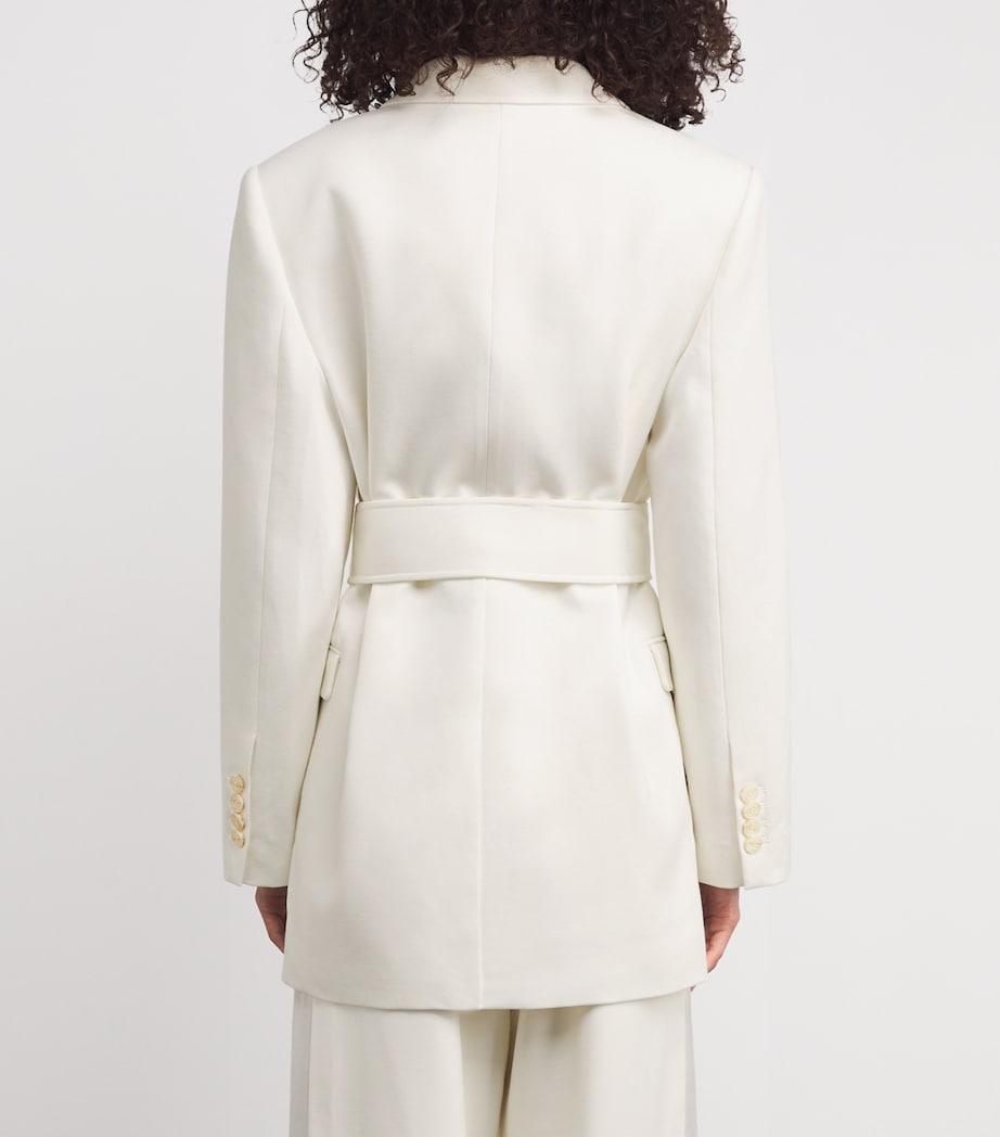 Satin Alabata Blazer MCRM CREAM Image 4