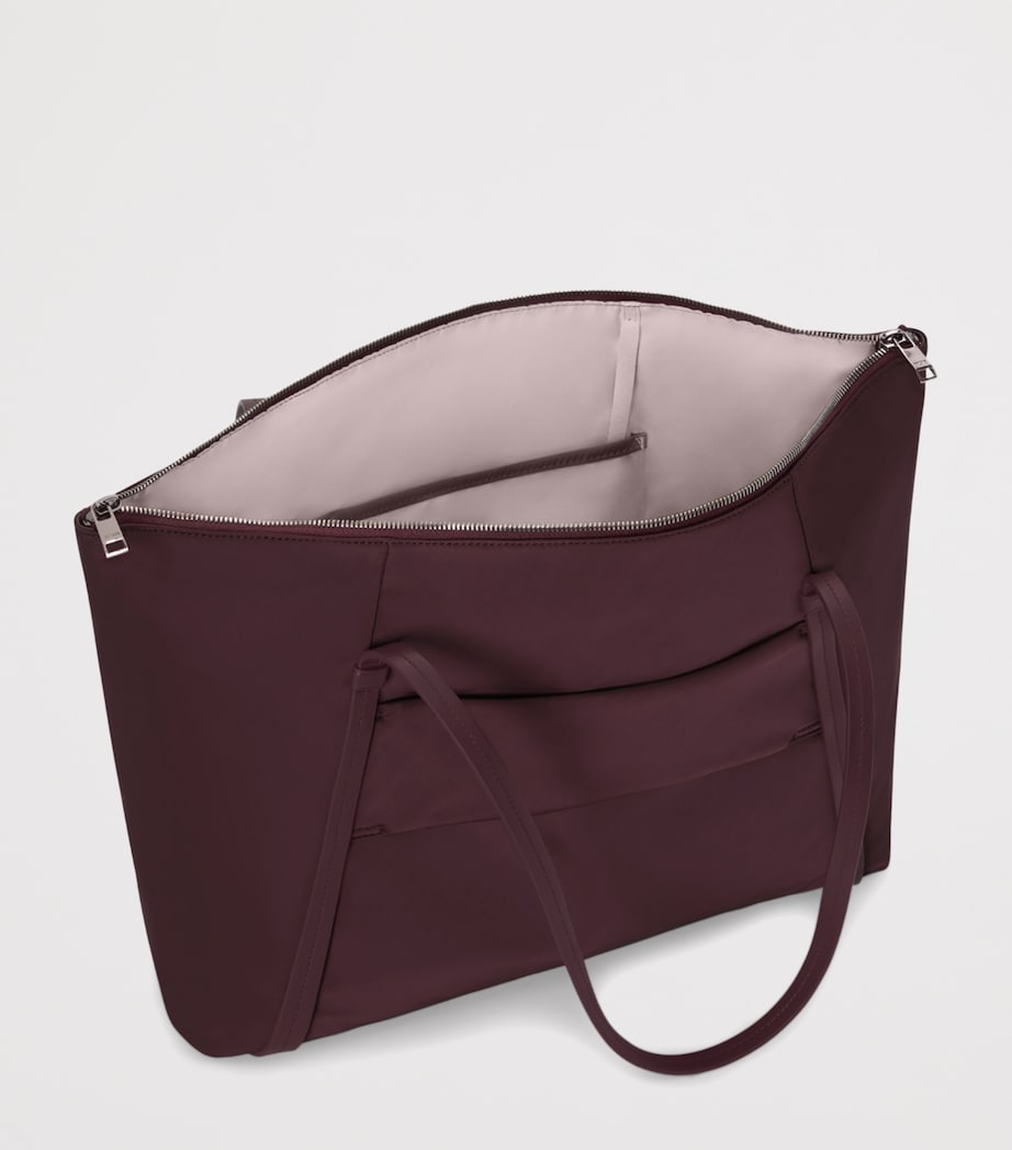 Tumi Leather Voyageur Q Tote Bag Rosewood Image 5