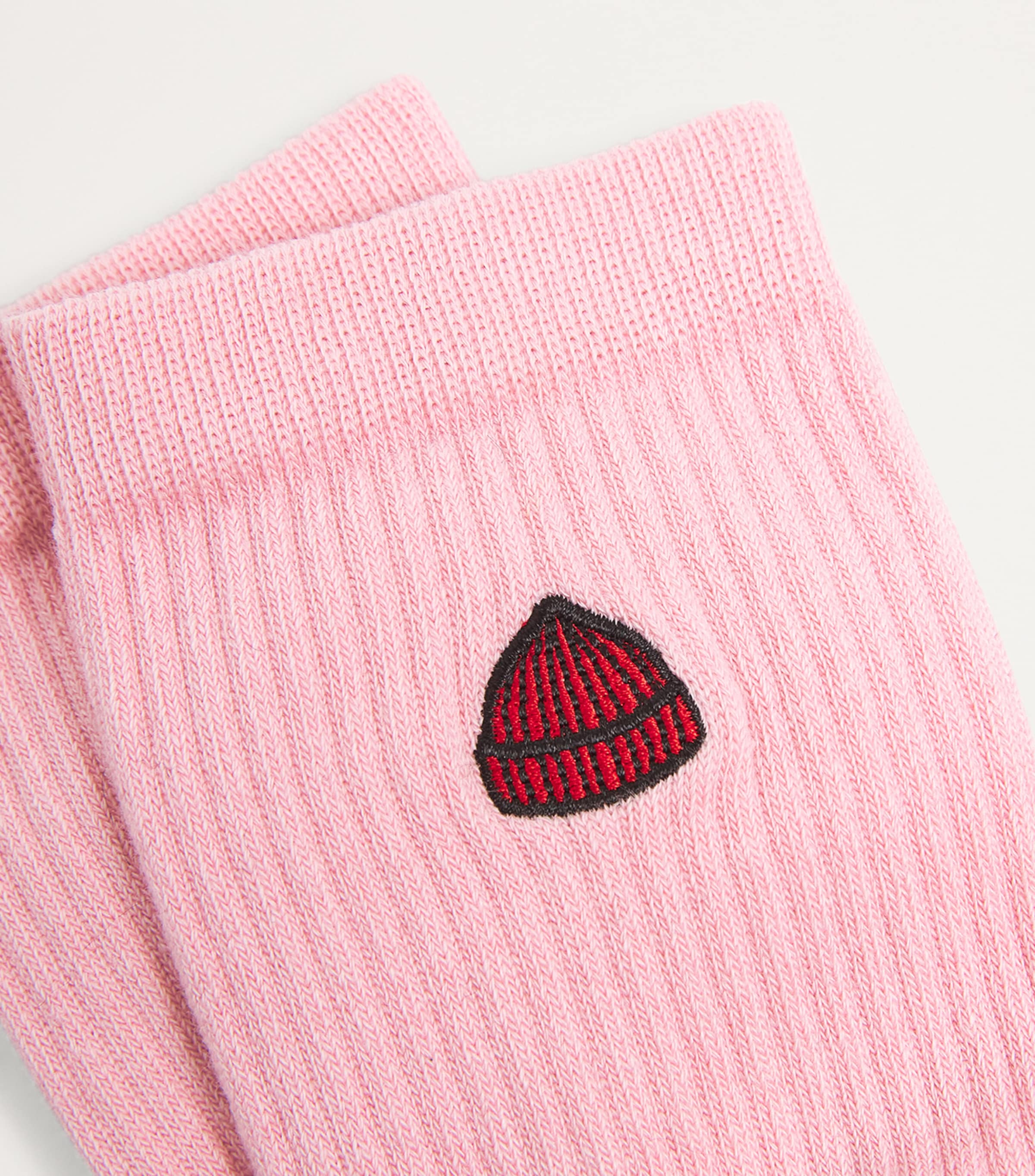 Cotton-Blend Logo Socks BLUSH Image 2