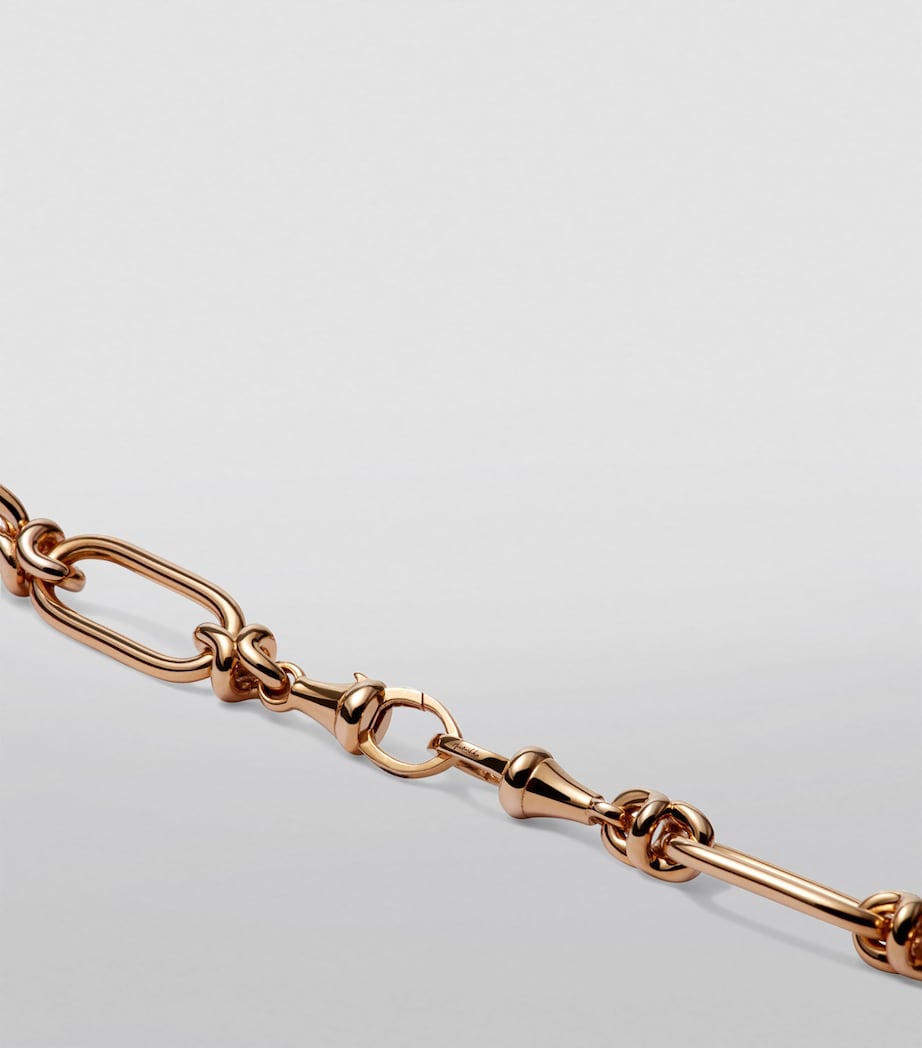 Yellow Gold Knuckle Heavy Link Chain Bracelet YELLOW GOLD Image 2