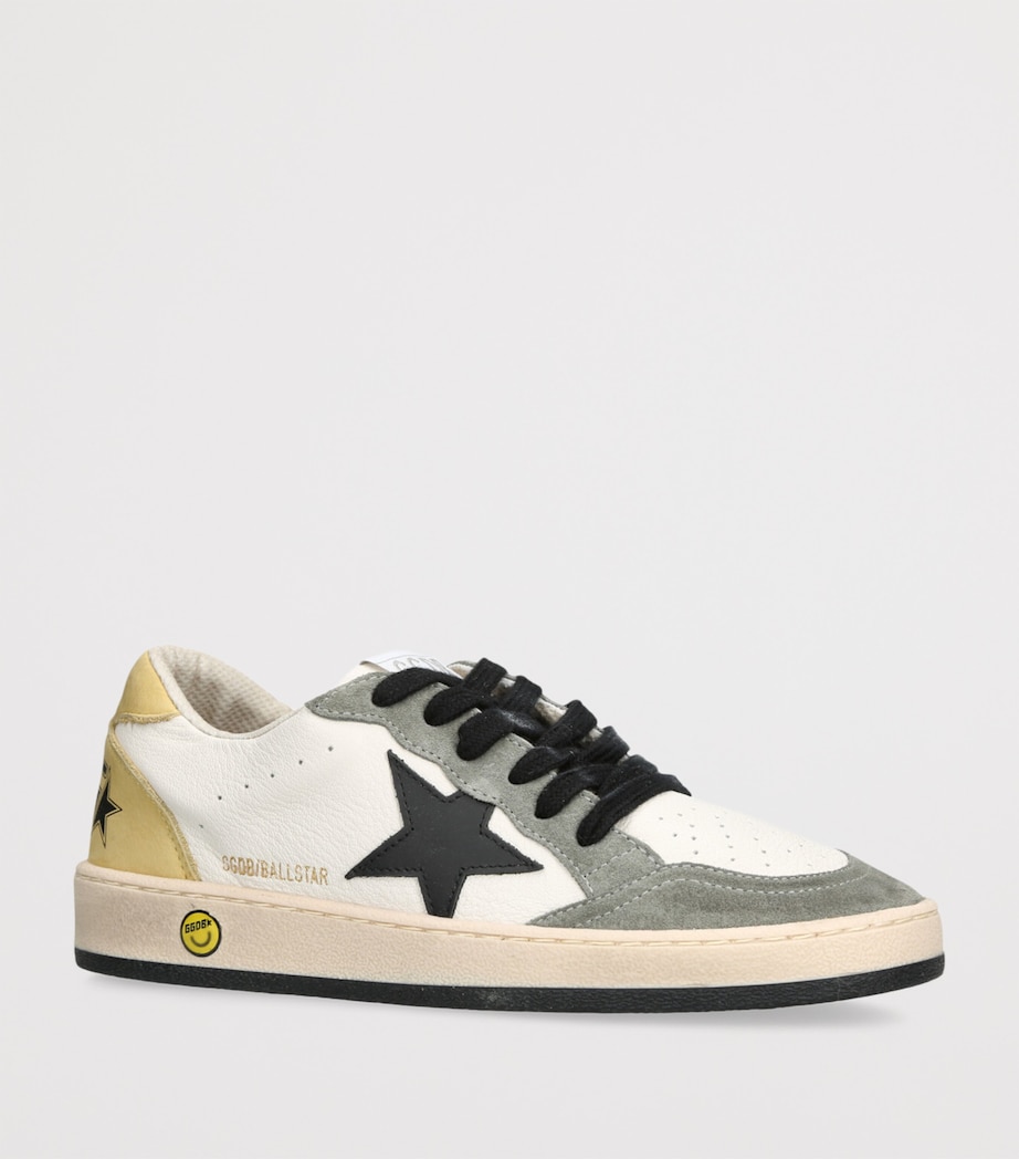 Leather Ball Star Sneakers KHAKI Image 3
