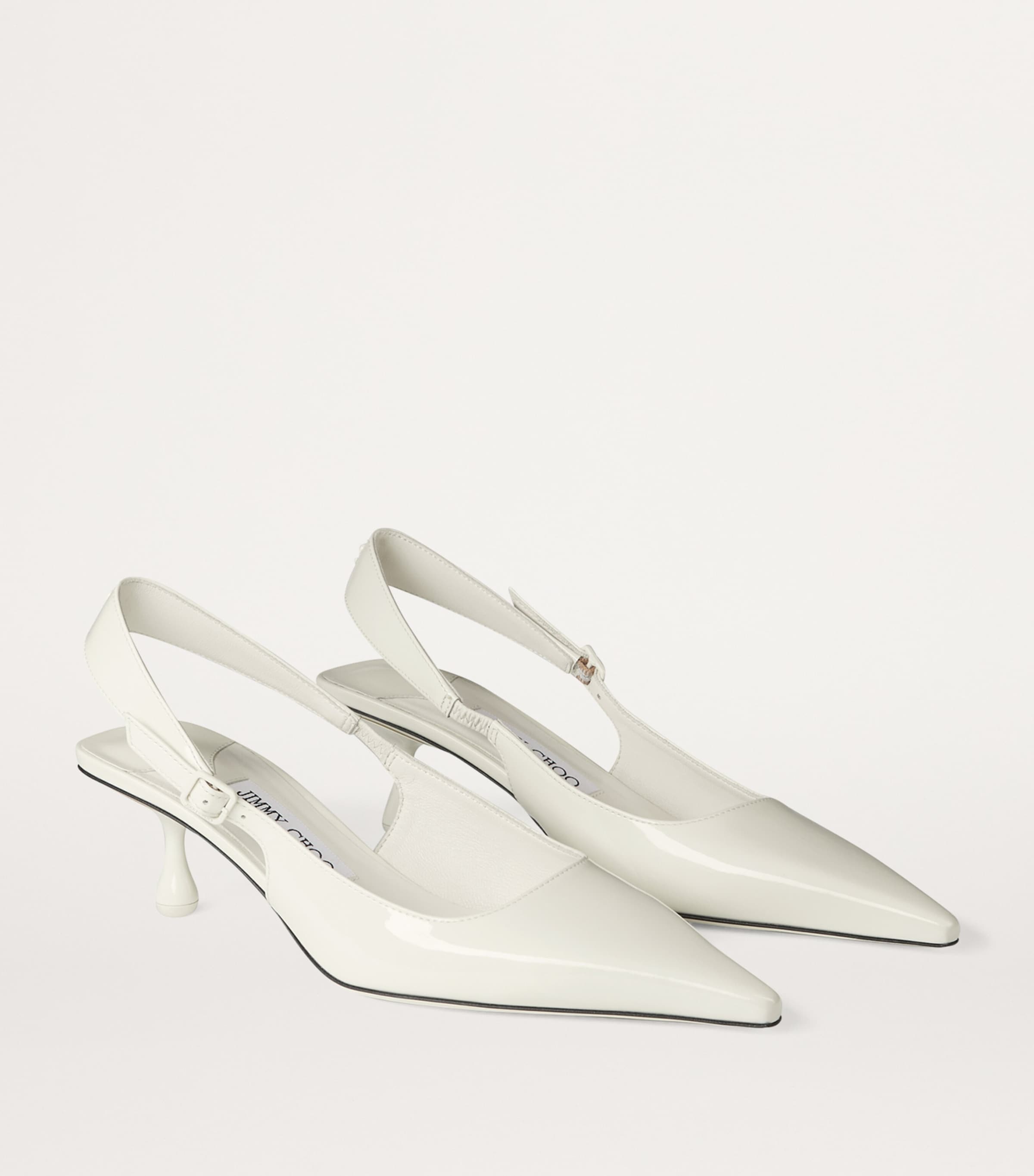 Amel 50 Leather Slingback Pumps LATTE Image 5