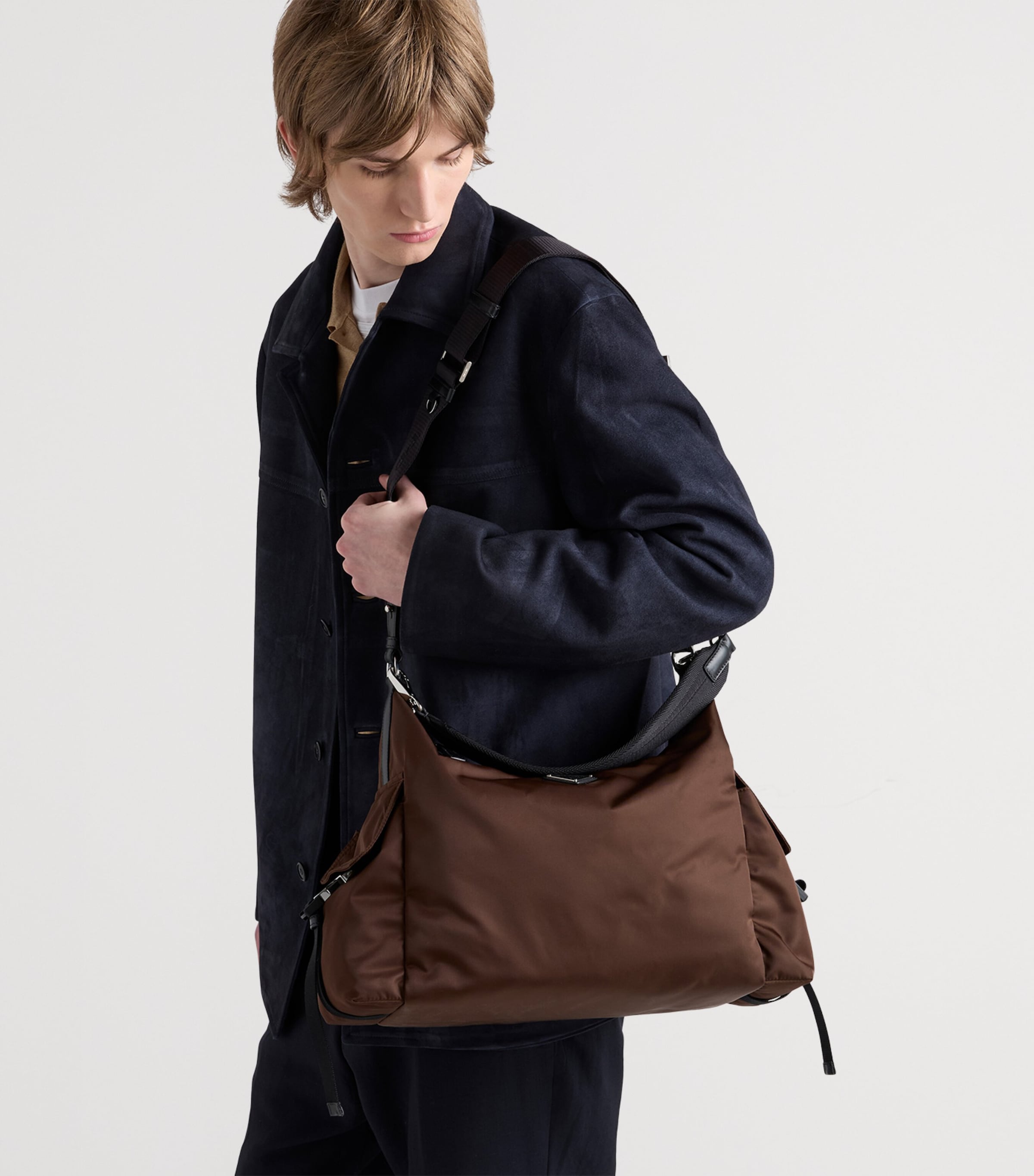 Prada Re-Nylon and Leather Explore Shoulder Bag Image 5