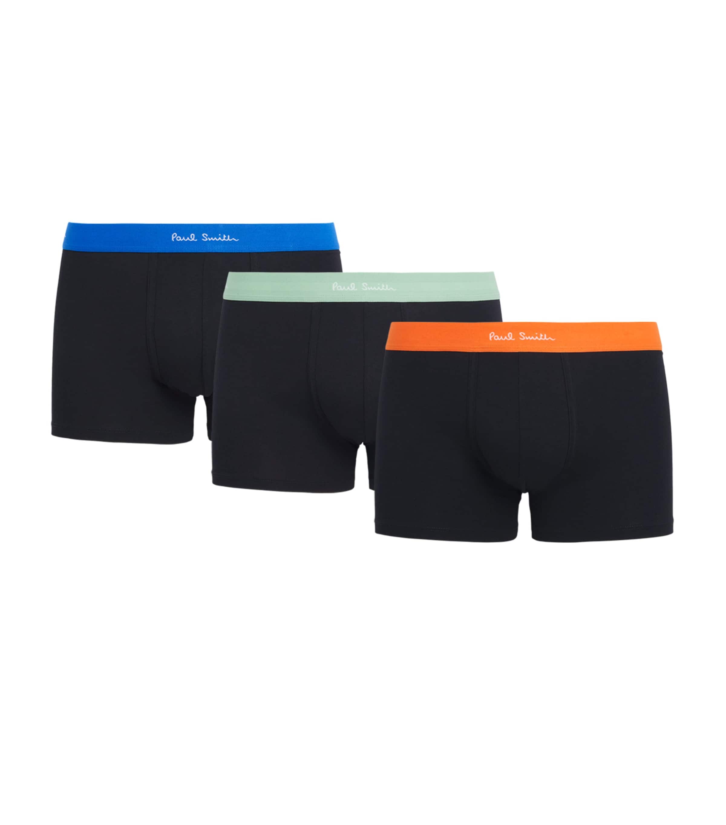 Paul Smith Mens Stretch-Organic Cotton Trunks (Pack of 3) Image 1