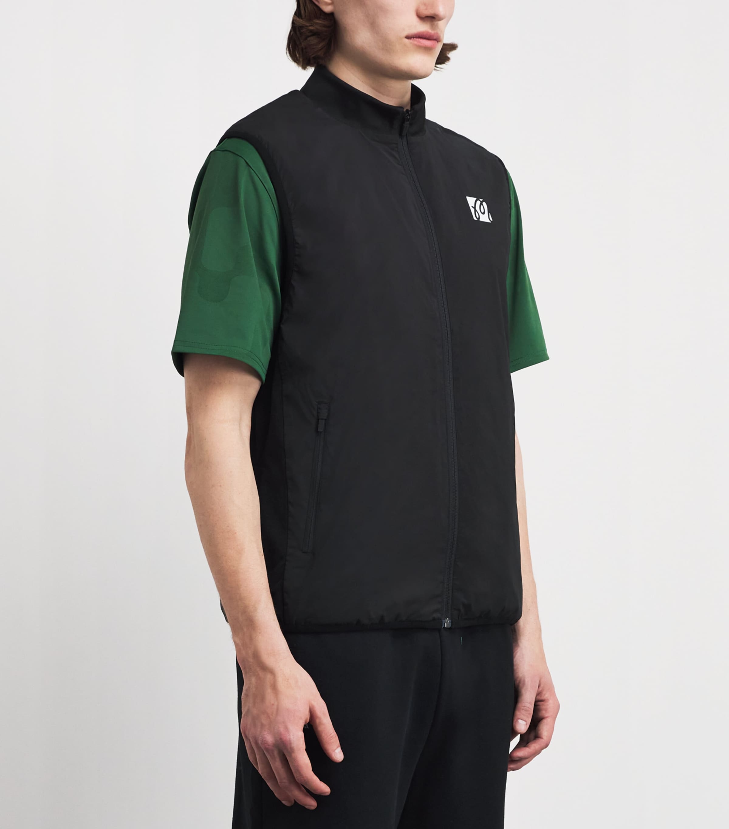 Malbon Mens Padded Performance Gilet Black Image 4