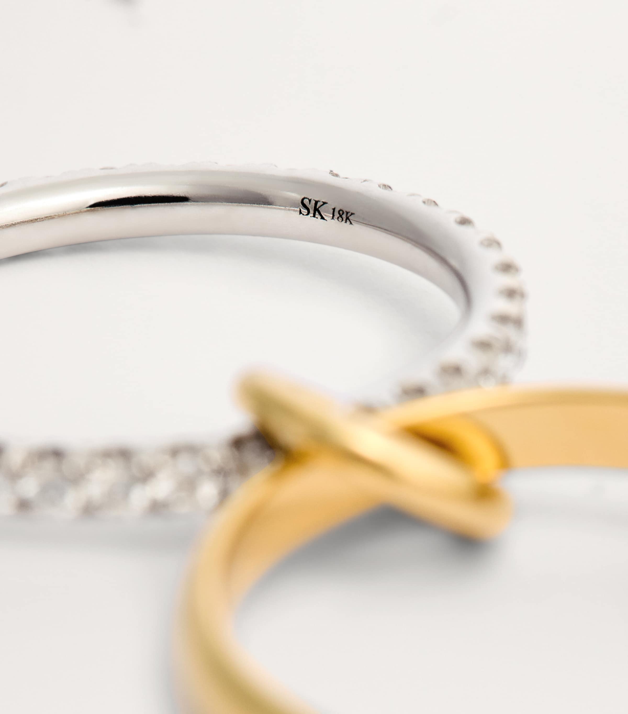 Mixed Gold and Diamond Halley Ring MIXED GOLD Image 6