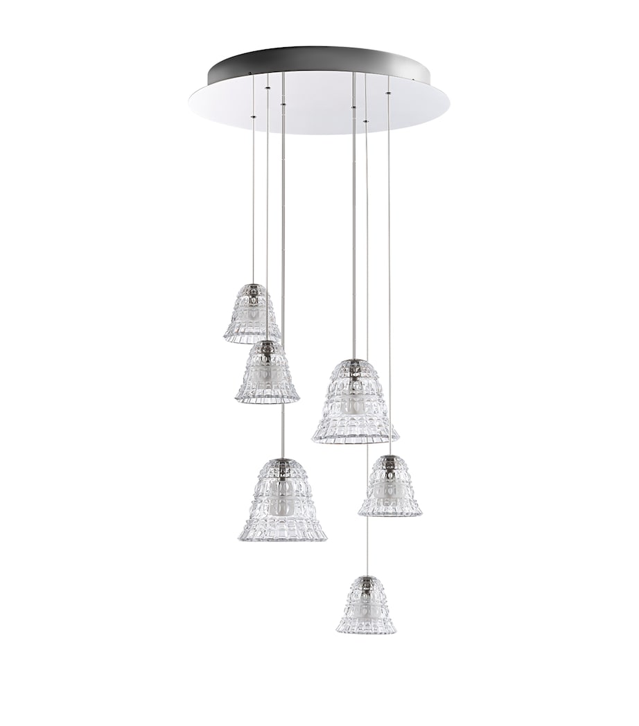 Baccarat Crystal New Antique 6-Light Chandelier Clear Image 2