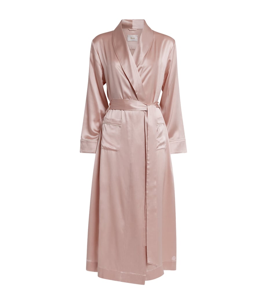 Silk Satin Robe PINK Image 1