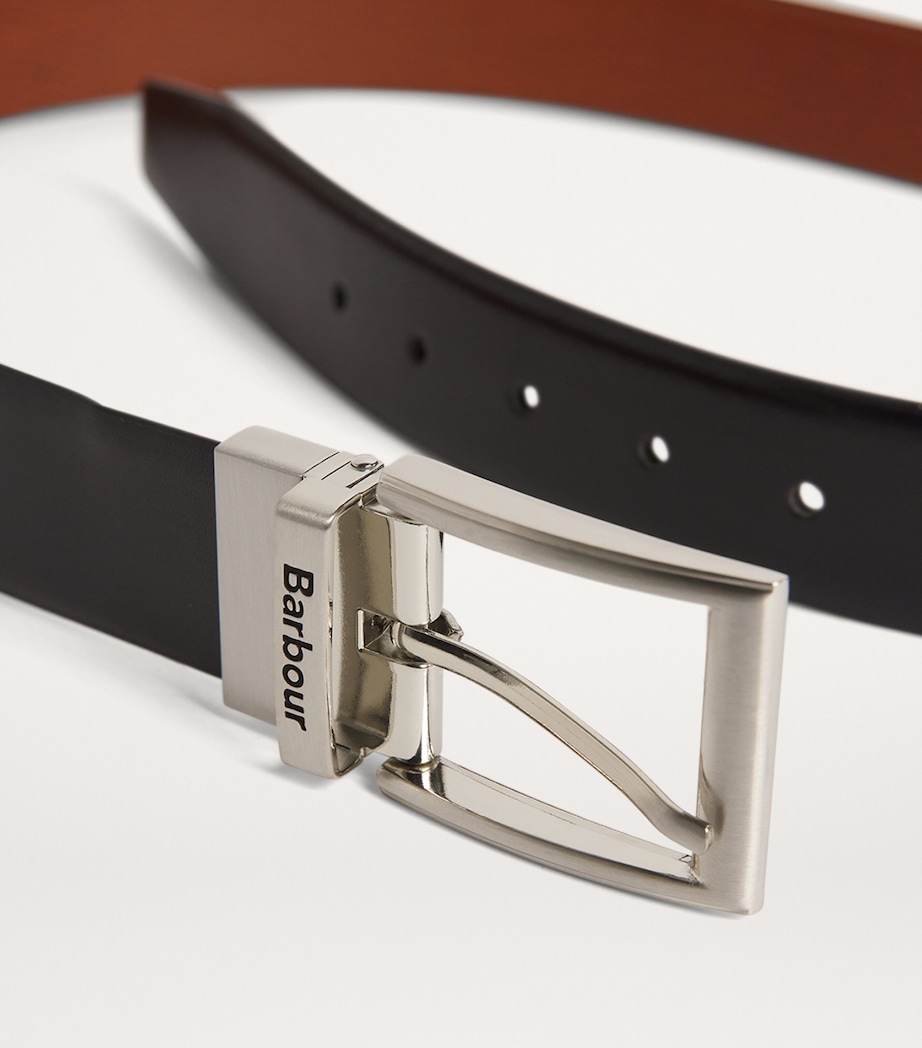 Leather Reversible Belt BLACK/CHESTNUT BROWN Image 7