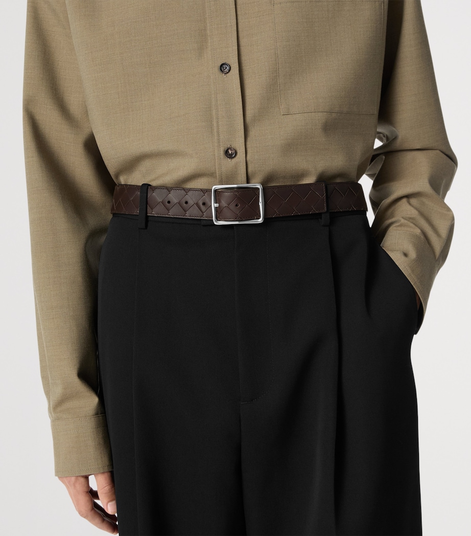 Leather Intrecciato Reversible Belt 2319 Image 2