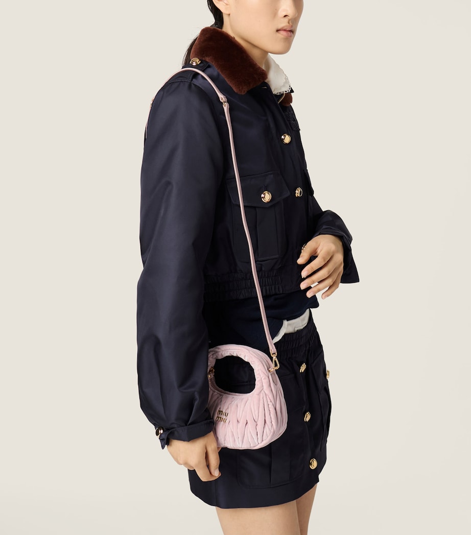 Mini Velvet Wander Top-Handle Bag F0E18 Image 8