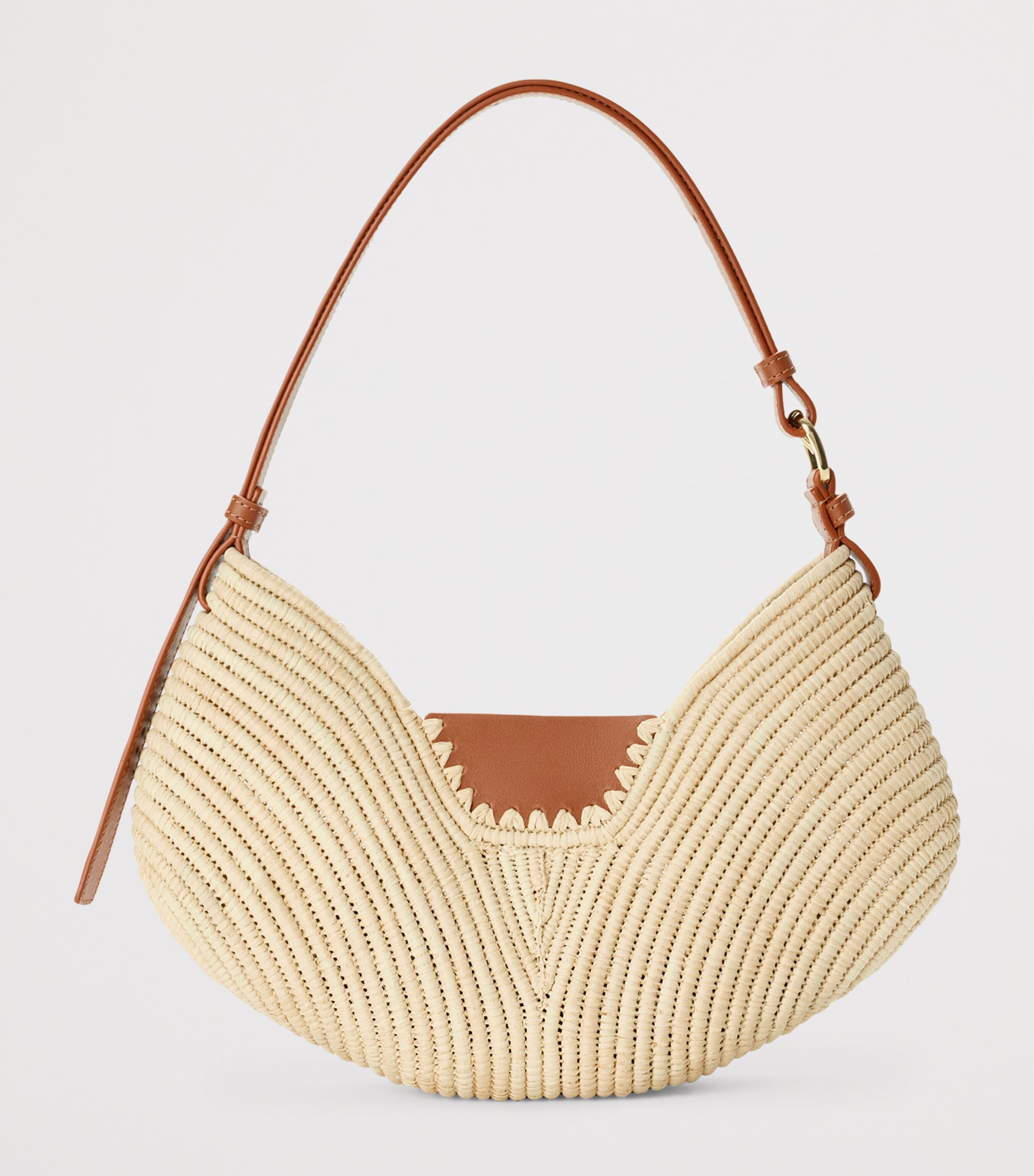 LOEWE x Paula's Ibiza Medium Raffia Swing Shoulder Bag Natural/tan Image 6