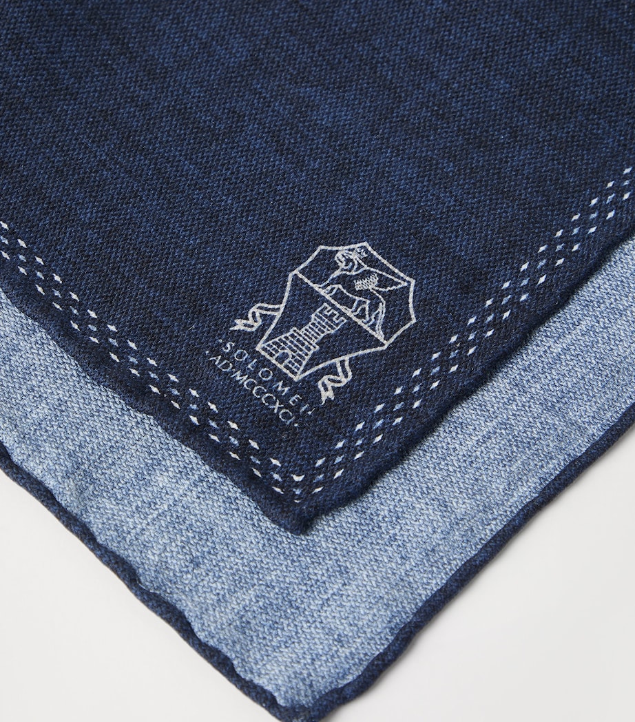 Silk Logo Pocket Square CYL52 Image 3