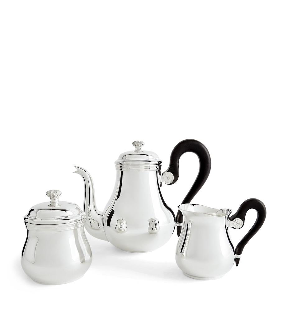 The Anniversary Georgian Collection 3-Piece Tea Set SILVER Image 1