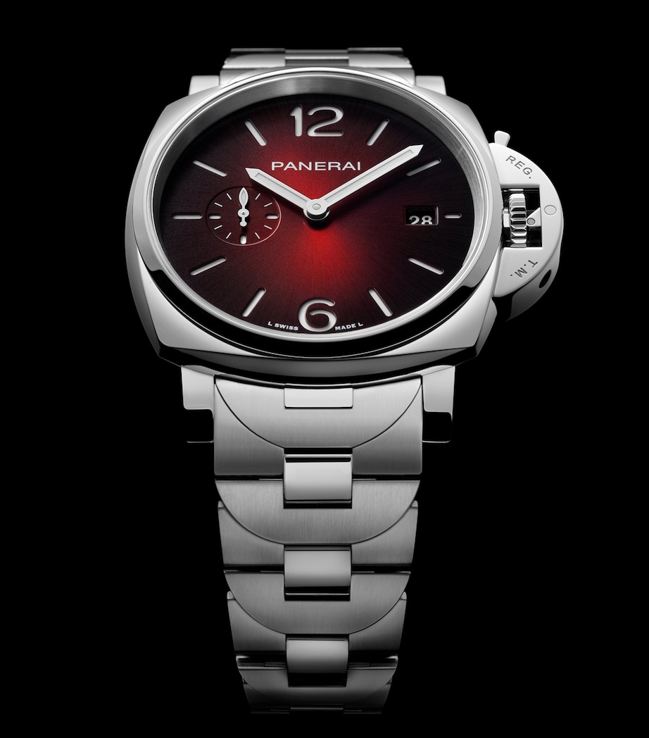 Stainless Steel Luminor Due Watch 42mm RED Image 3