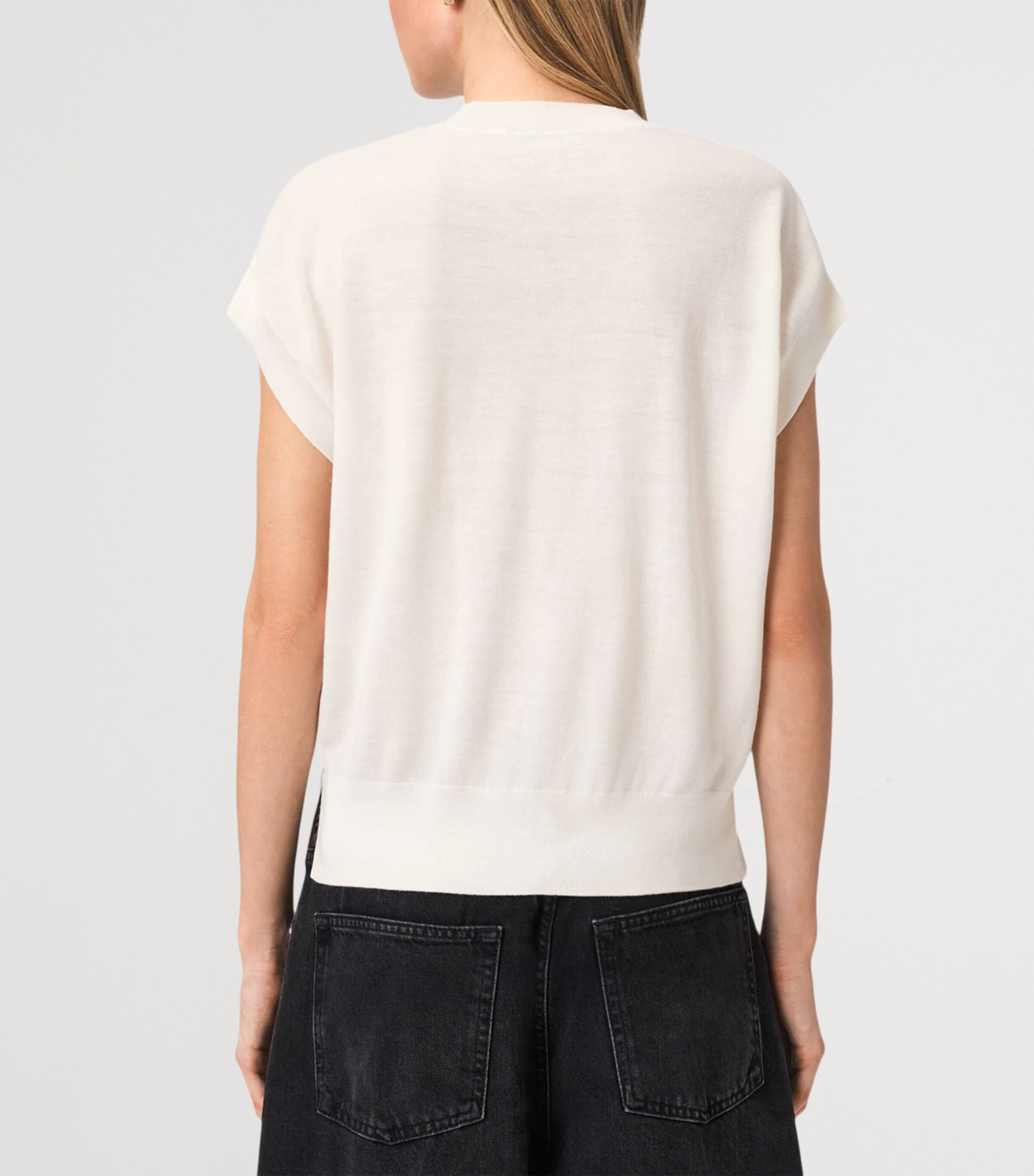 AllSaints Womens Printed Terra T-Shirt Chalk White Image 4