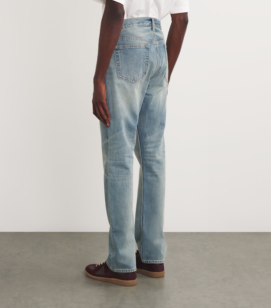 Distressed Straight Jeans VINTAGE BLUE Image 4