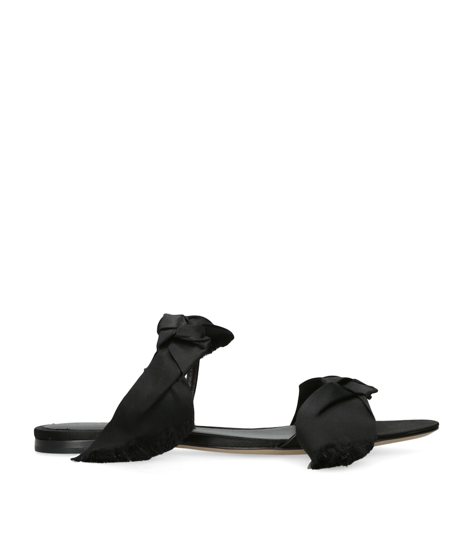 Voluptas Satin Slides BLACK Image 1