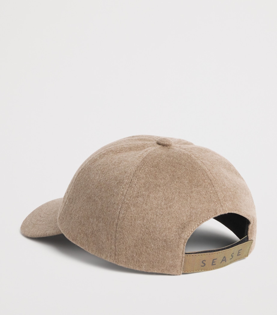 Cashmere Baseball Cap N41 OYSTER Image 3