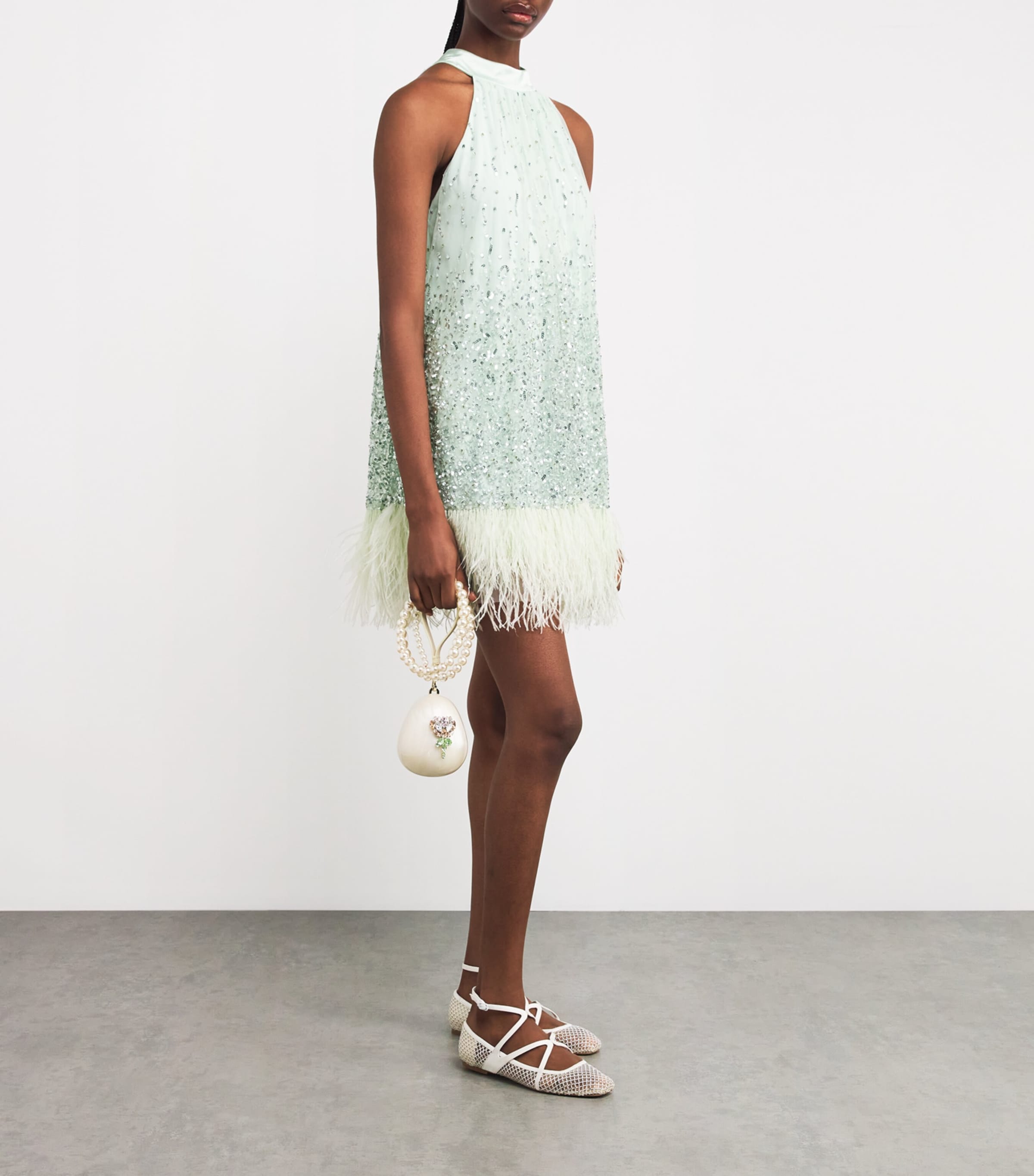 Embellished Erna Mini Dress 1300 SEA SPRAY Image 2