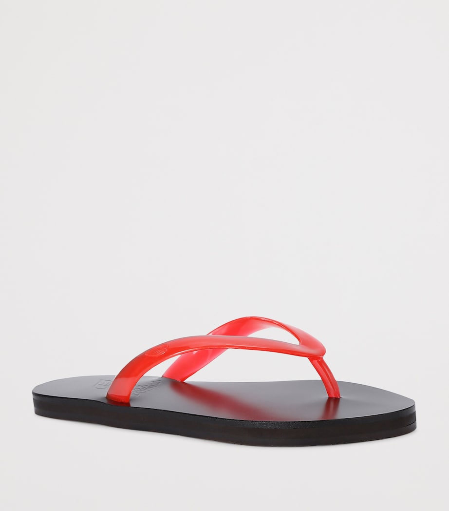 Ancient Greek Sandals Jelly Saionara Flip Flops Red/other Image 3