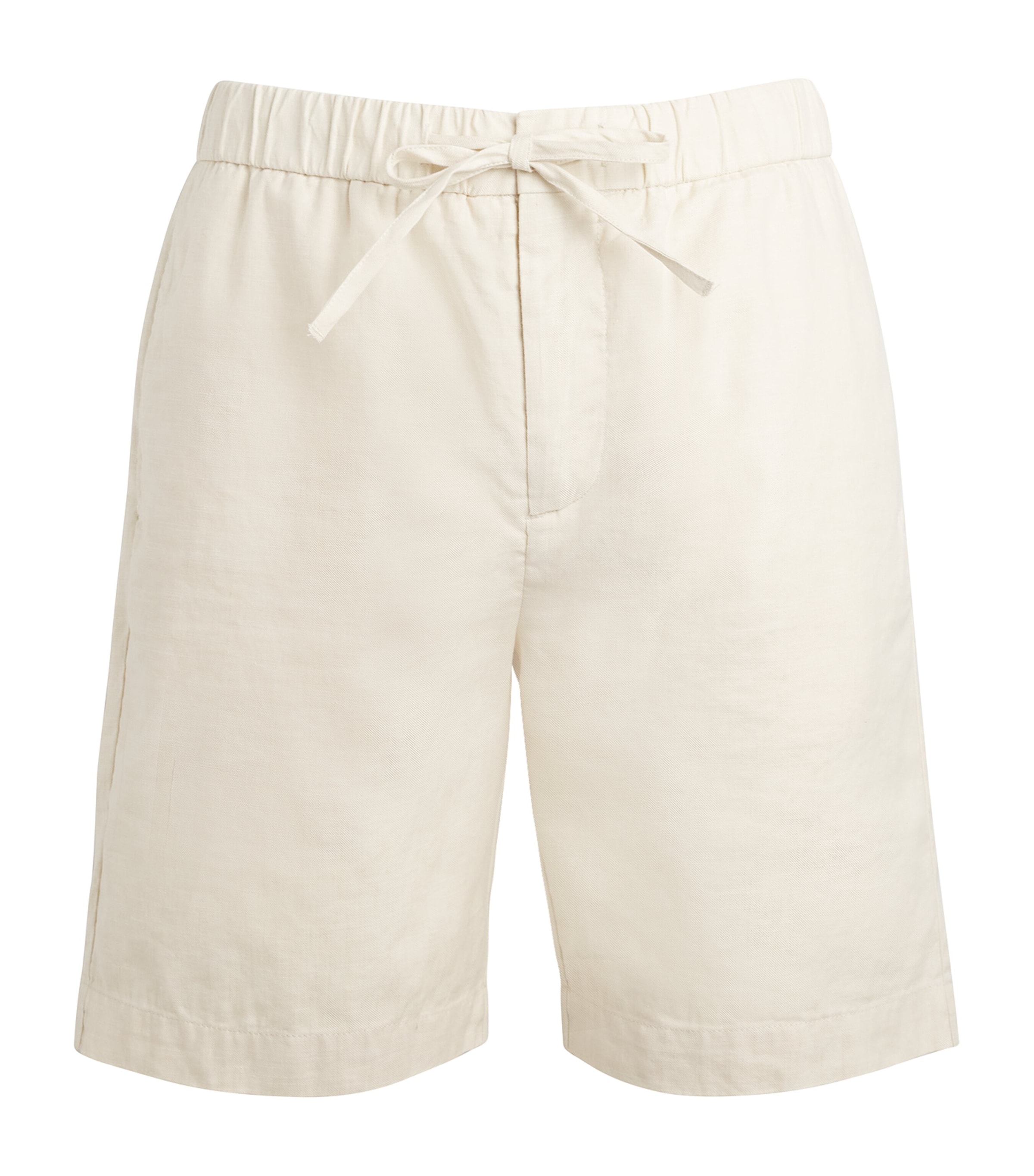 Shop Frescobol Carioca Linen-cotton Felipe Shorts In White