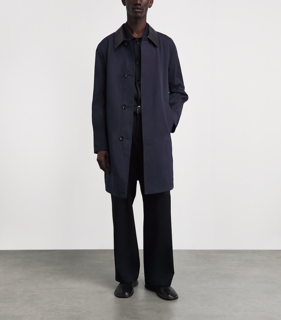 Brioni Mens Leather-Trim Reversible Jacket Image 2