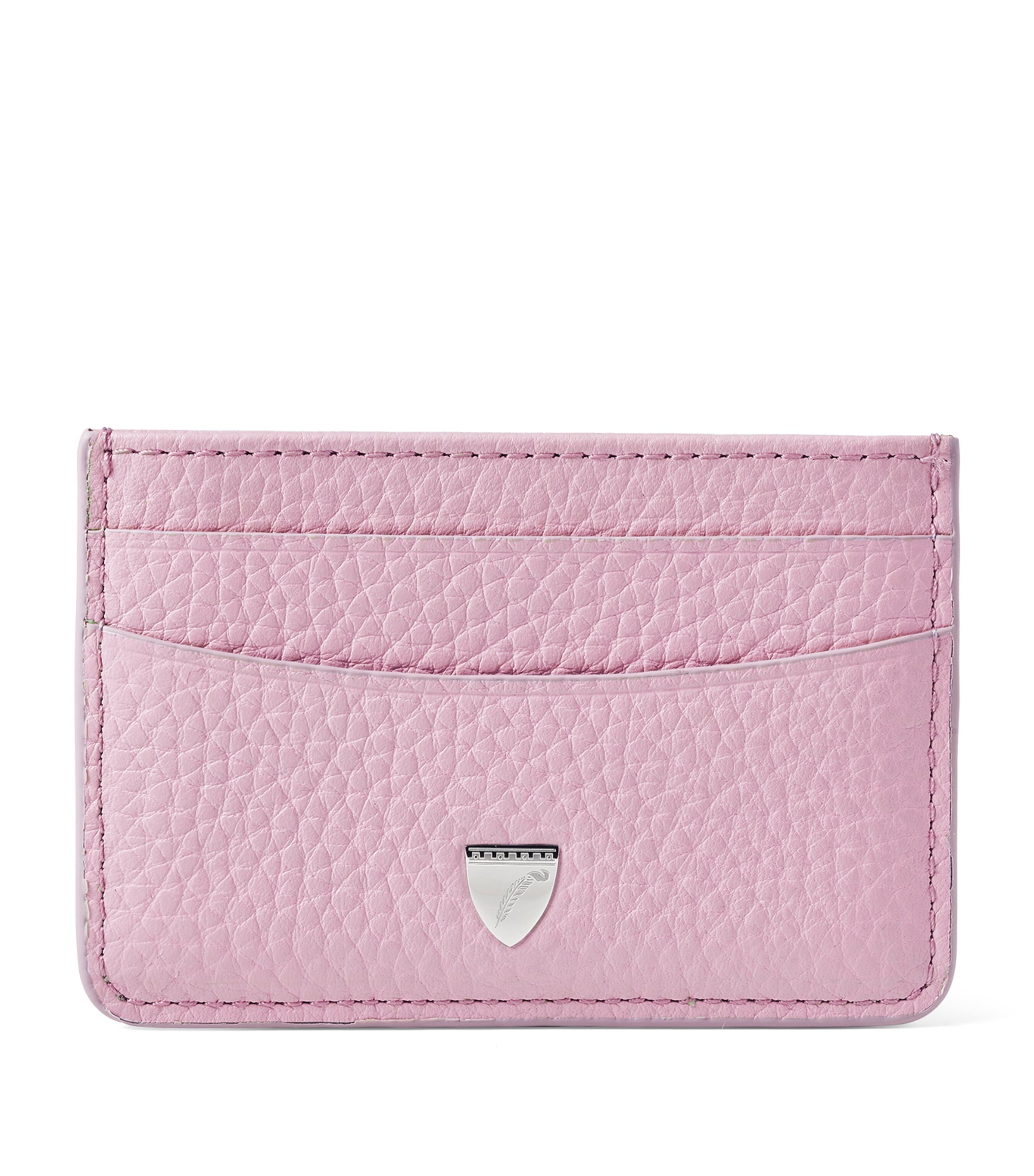 Aspinal Of London Womens Lilac Slim Leather Card Holder In Purple