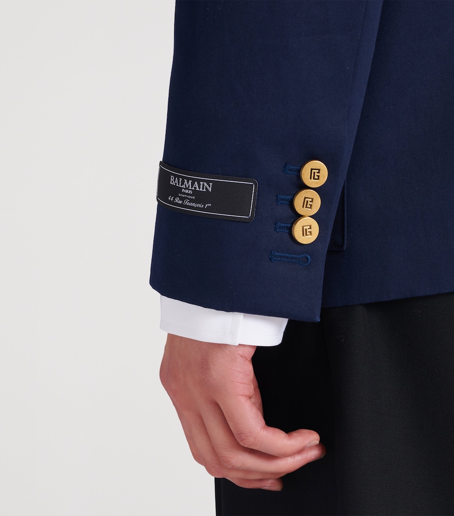 Cotton Twill Blazer 6UB MARINE Image 9