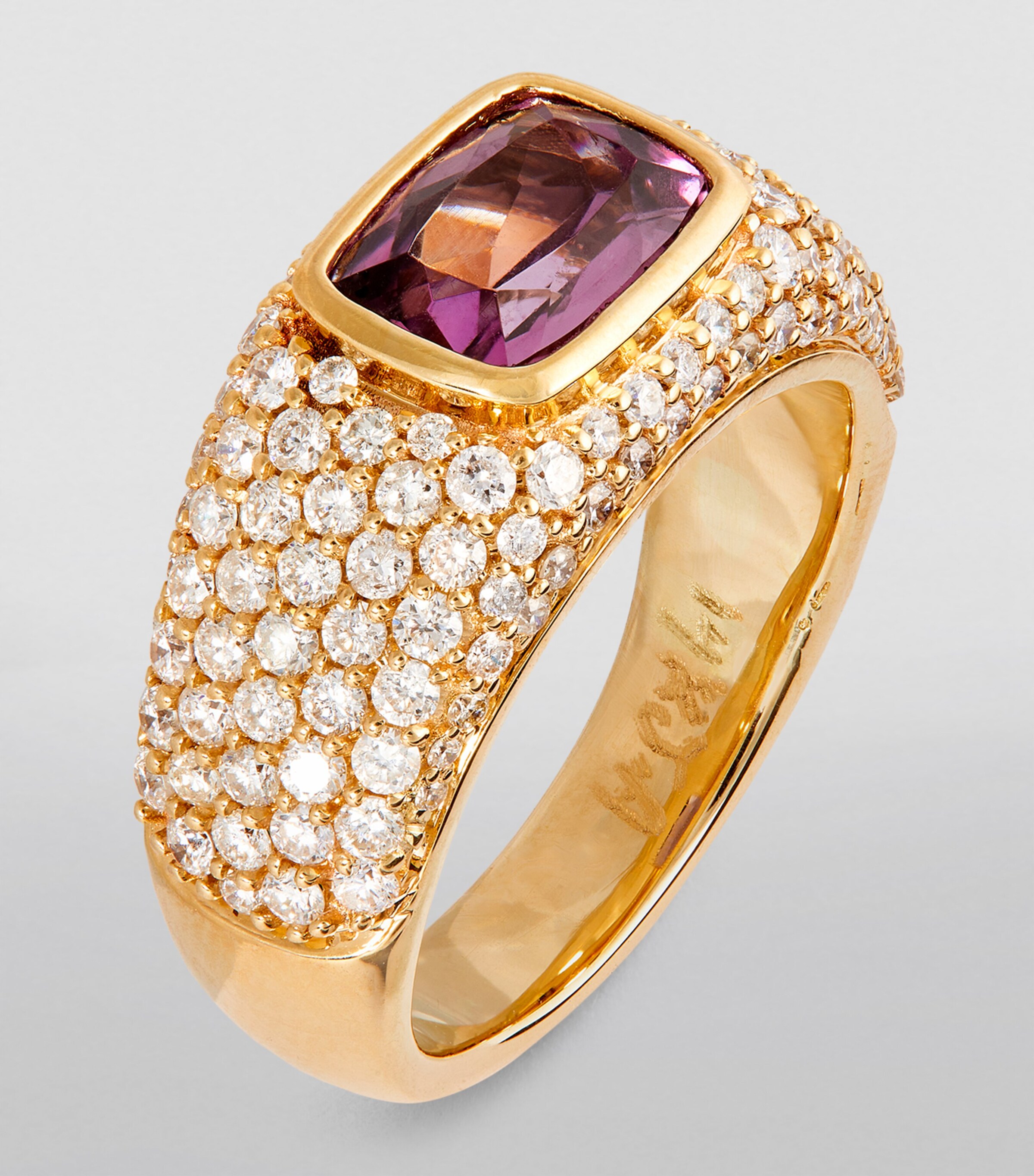 Yellow Gold, Diamond and Kunzite Ring YELLOW GOLD Image 2