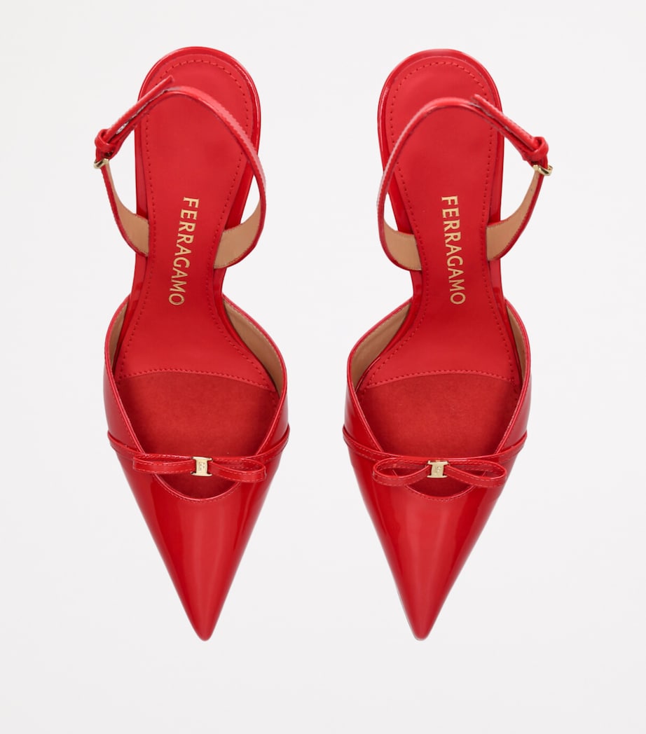 Patent Leather Gylla Slingback Pumps 70 RED Image 4