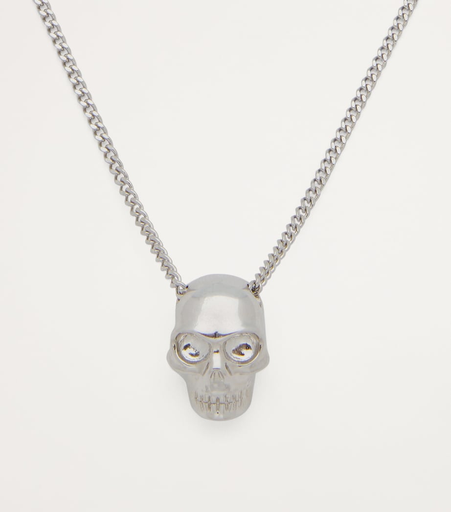 Palladium-Plated Skull Necklace 0926 Image 2